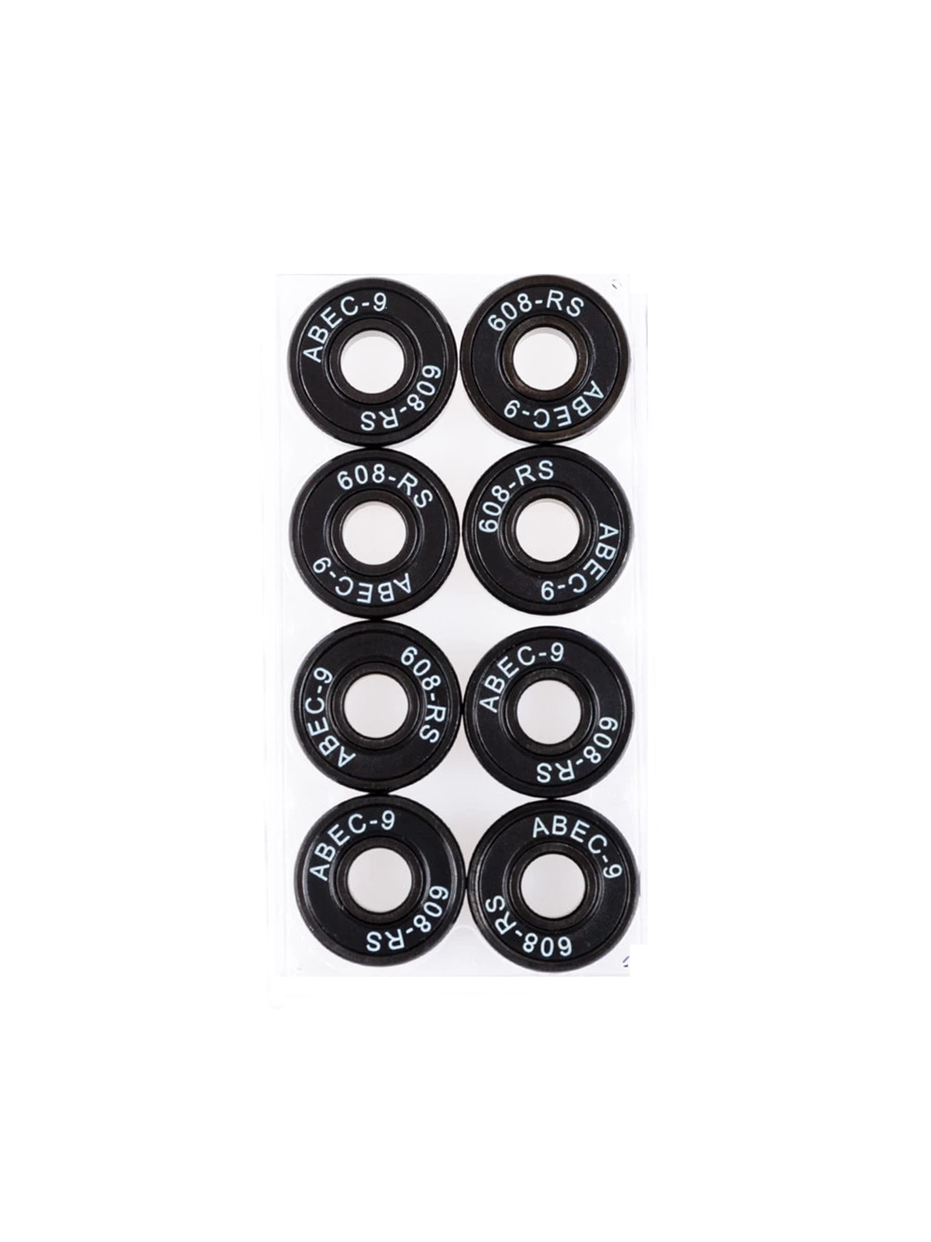 ABEC 9 Bearings - 8mm 16 PACK Black 908RS