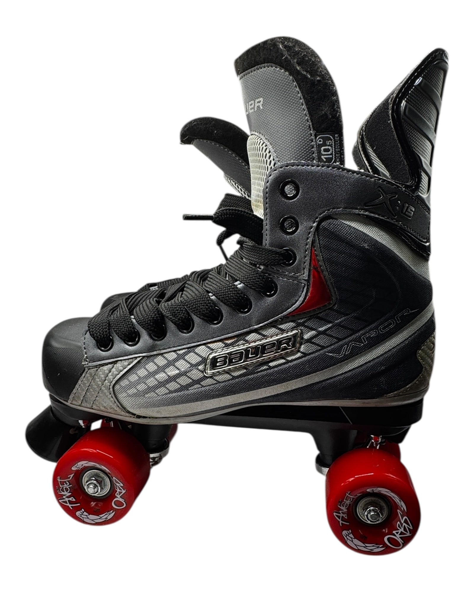 Renewed UK10 Bauer vapour X:15 Quad Roller Skates