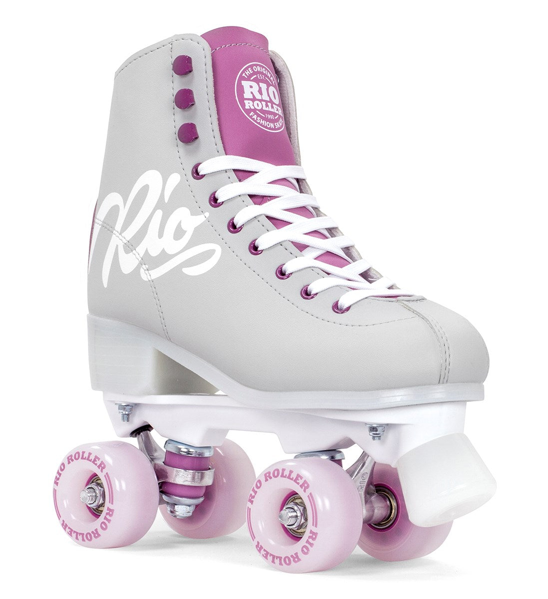 Rio Roller Script Adults Quad Skates - Grey / Purple