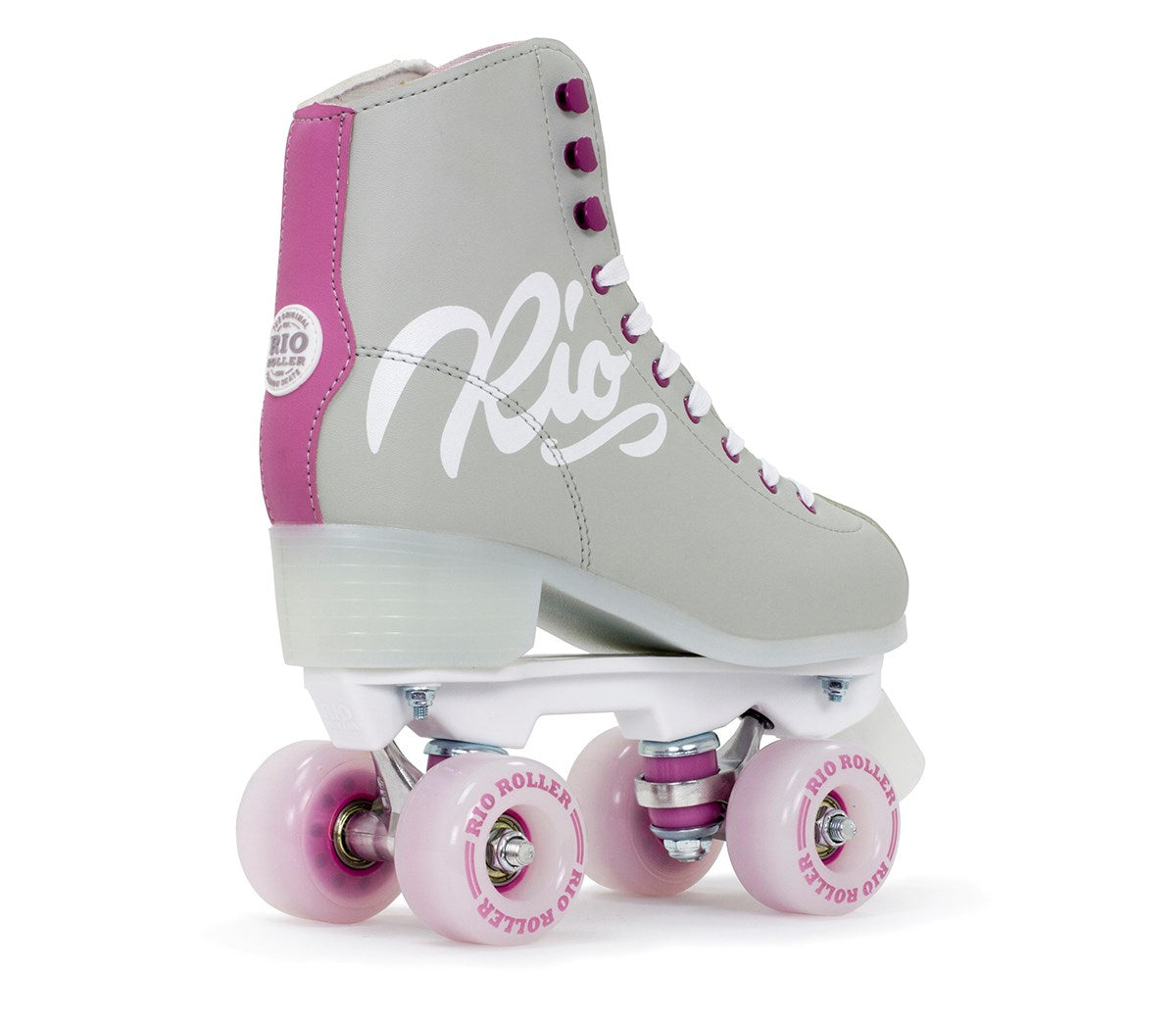 Rio Roller Script Adults Quad Skates - Grey / Purple