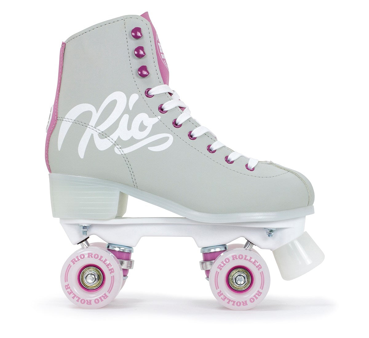 Rio Roller Script Adults Quad Skates - Grey / Purple