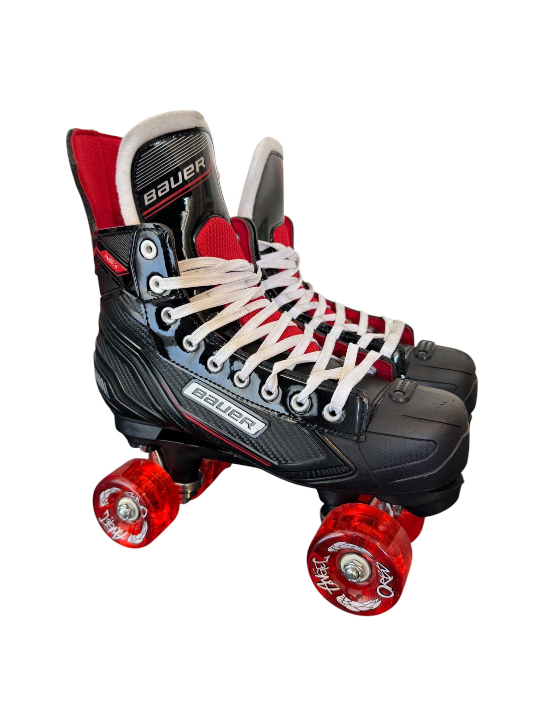 Renewed UK9.5 Bauer NSX quad Roller-skates full build
