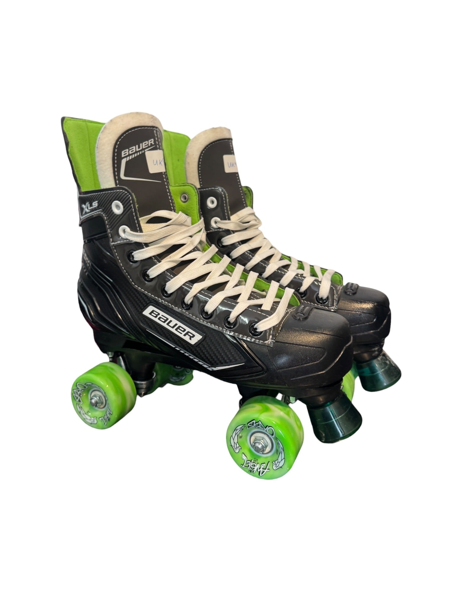 Renewed UK9.5 Bauer XLS quad Roller-skates full build