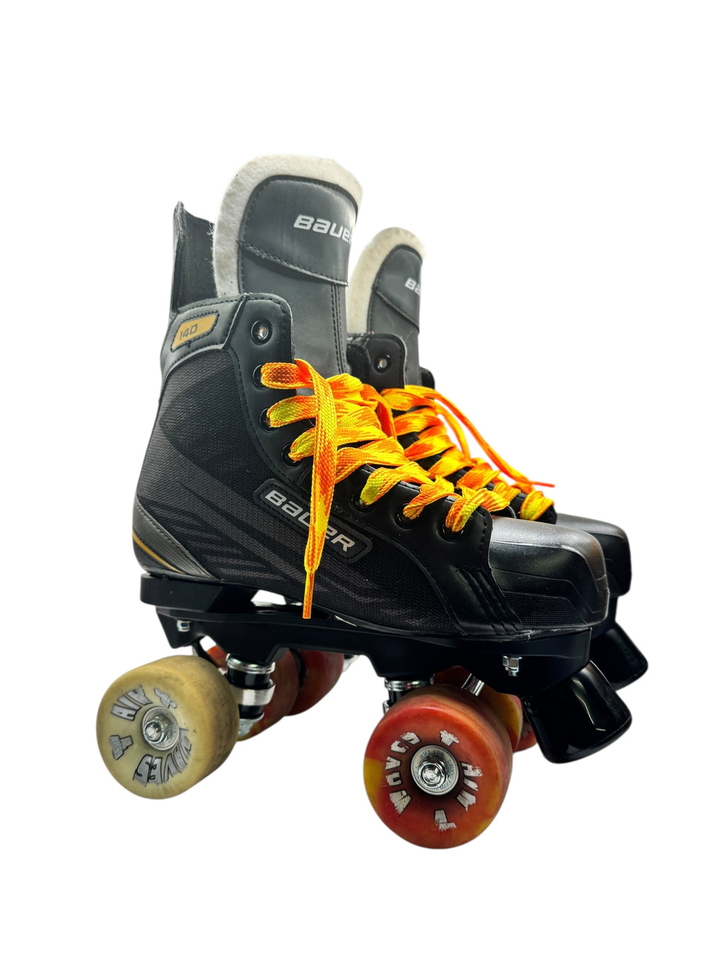 Renewed UK5 Bauer supreme 140 quad Rollerskates full build