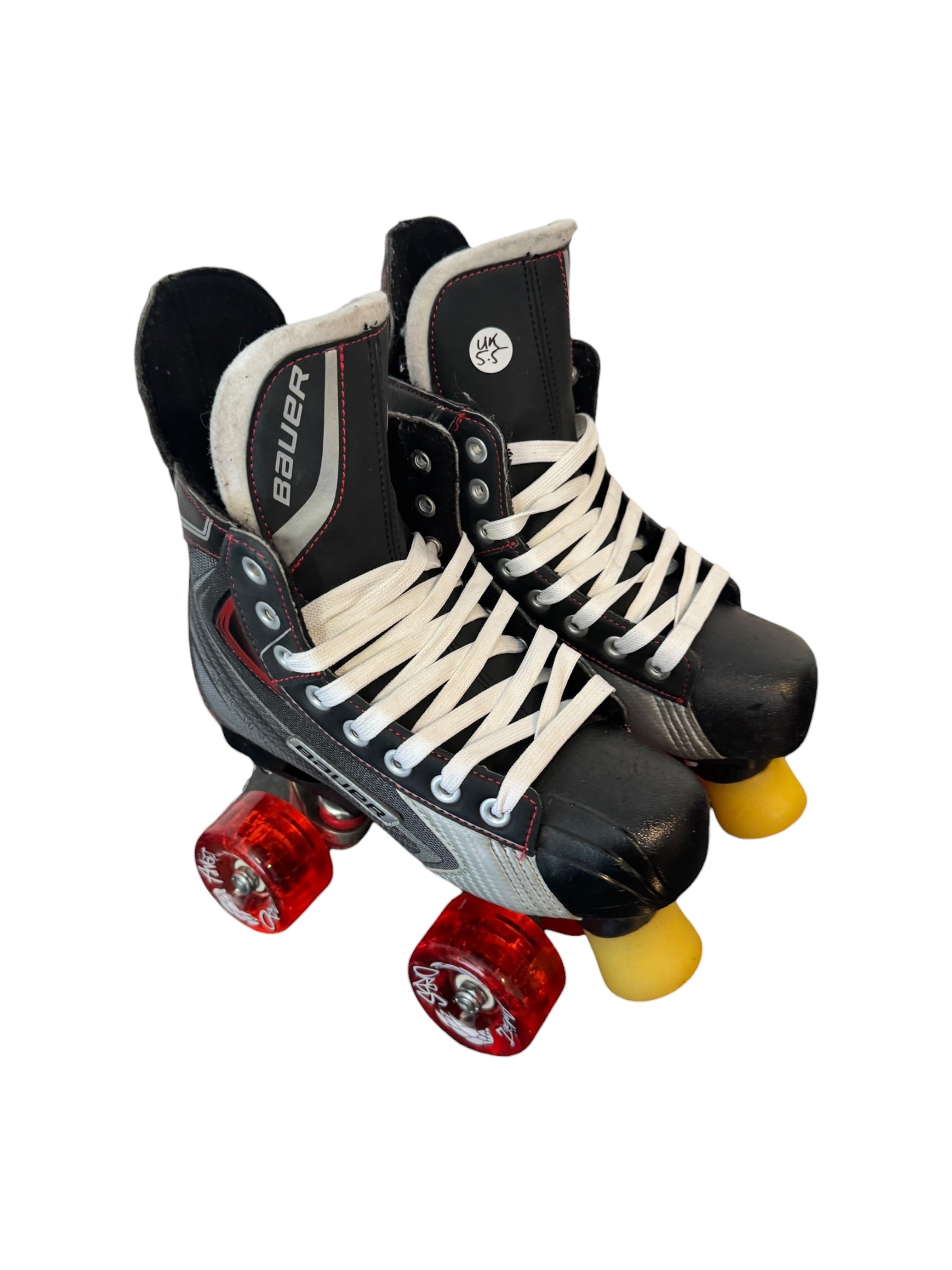 Renewed UK5.5 Bauer vapour X quad Roller-skates full build