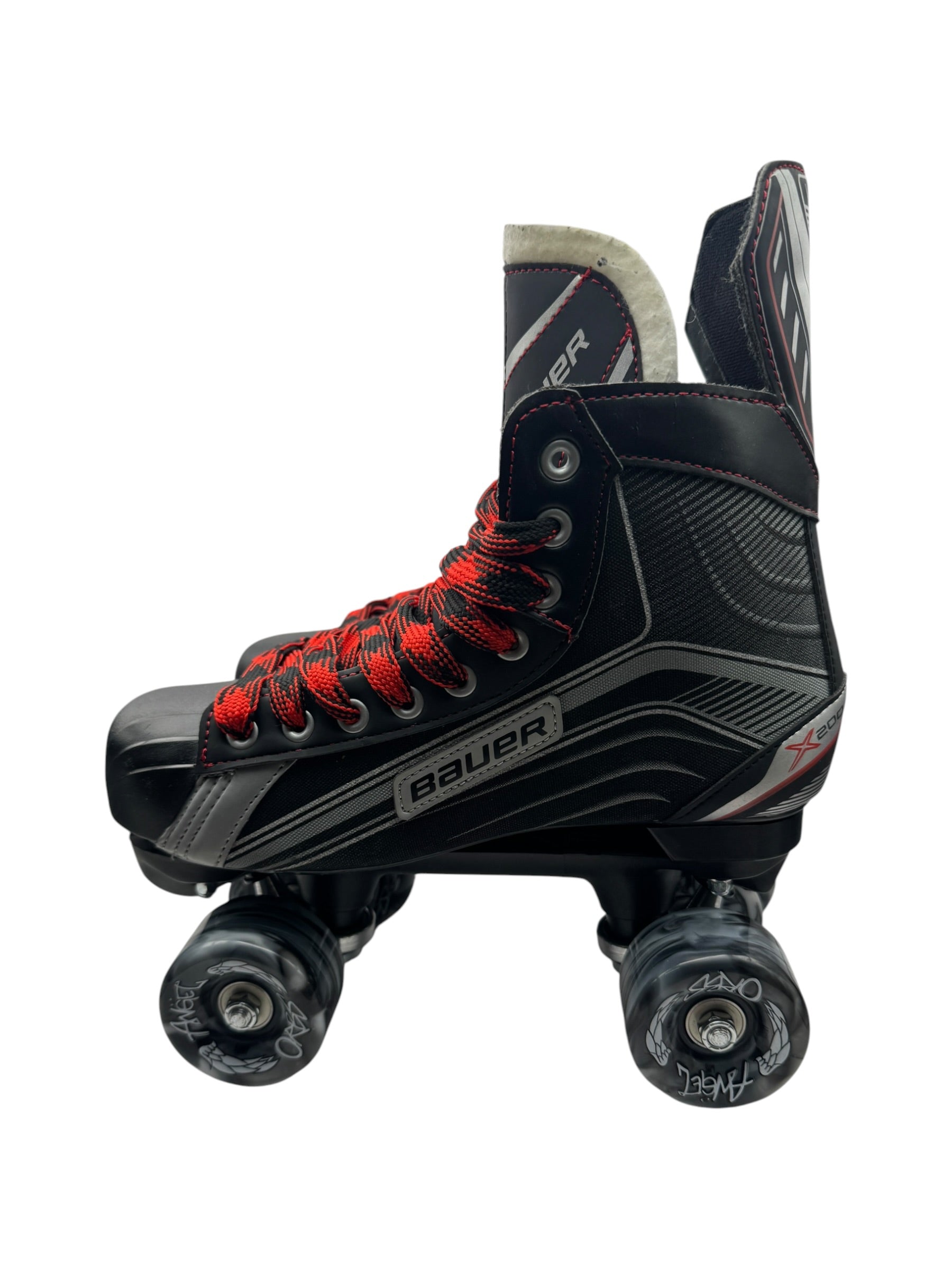 Renewed UK8.5 Bauer X200 quad Roller-skates full build