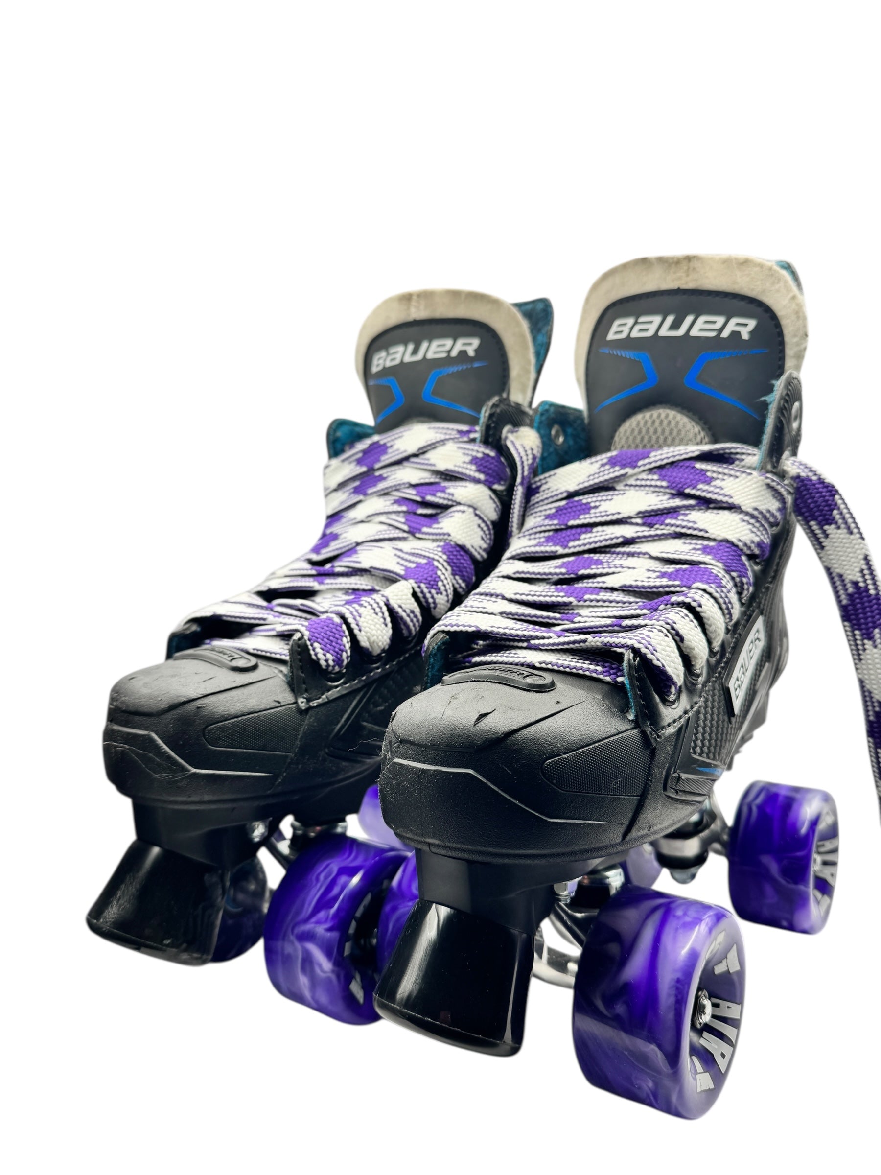 Renewed UK5 Bauer XLP Quad Rollerskates full build