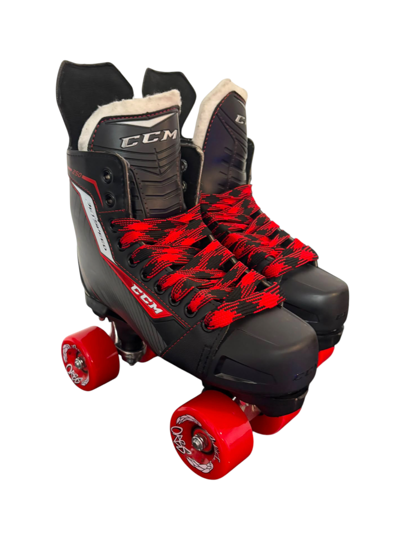 Renewed UEU41 UK7 CCM JETSPEED Quad Roller Skates Full build custom