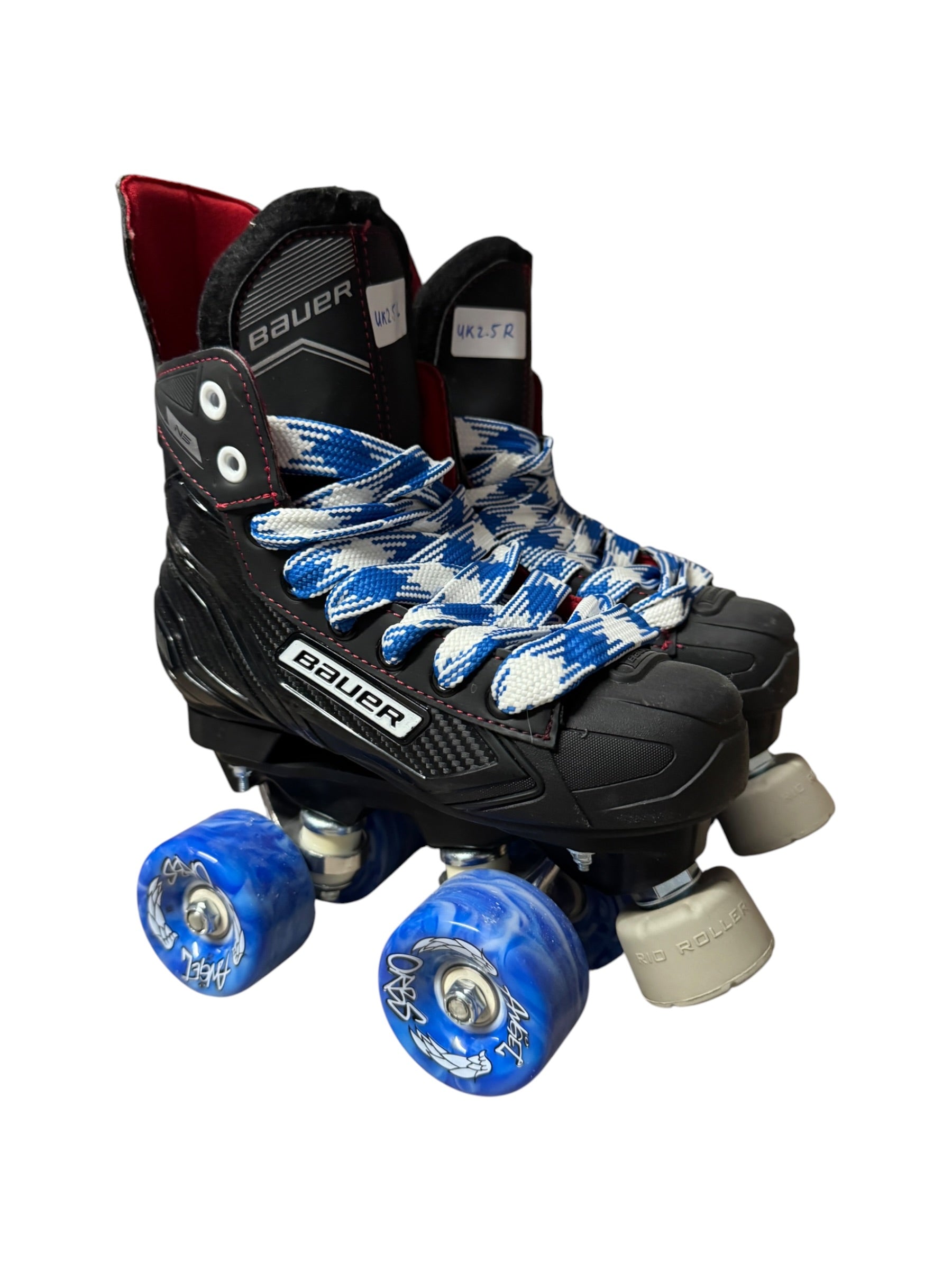 Renewed UK2.5 Bauer NS quad Roller-skates full build