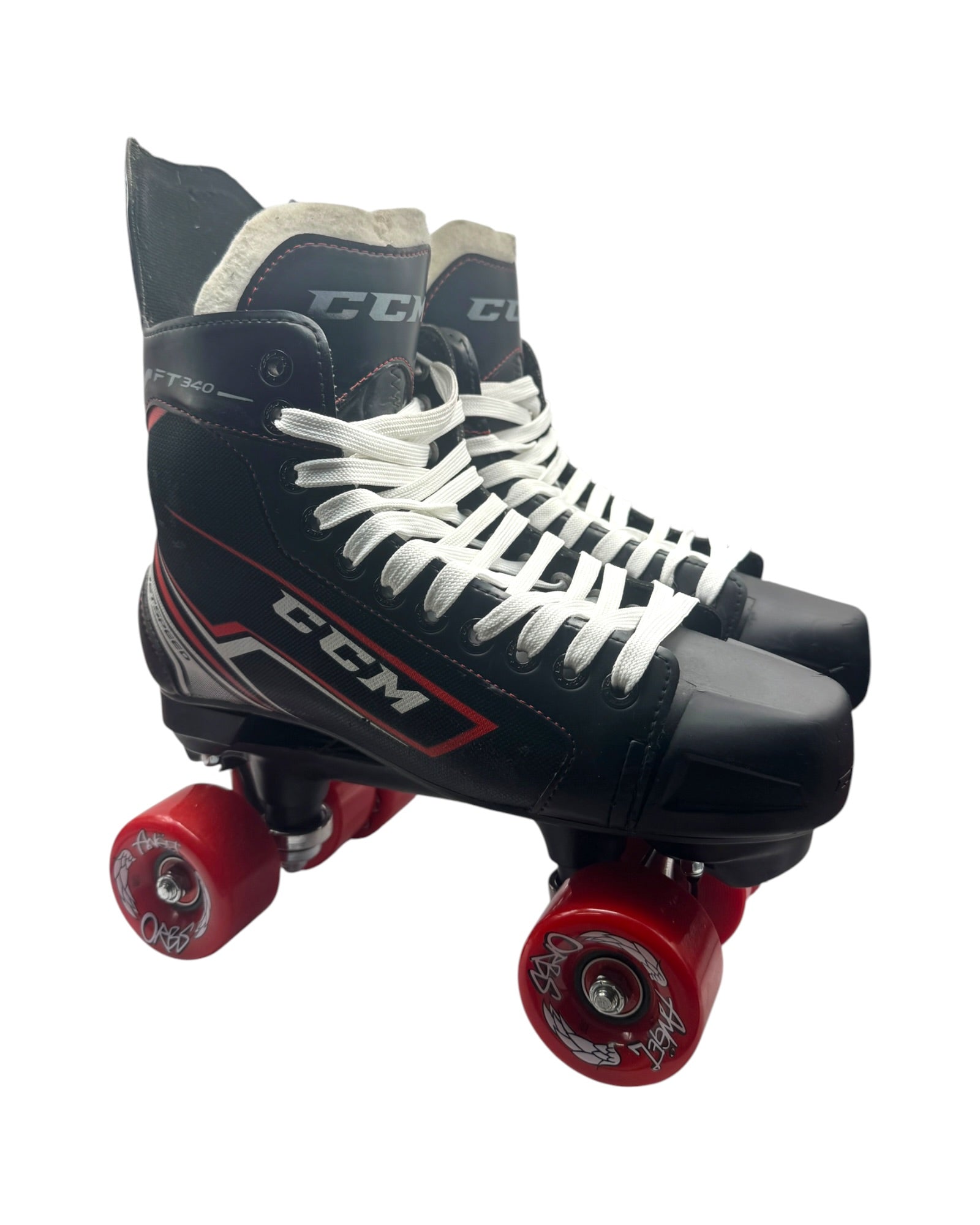 UK10 FT340 CCM Quad Roller Skates Fullbuild