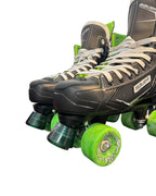 Renewed UK9.5 Bauer XLS quad Roller-skates full build