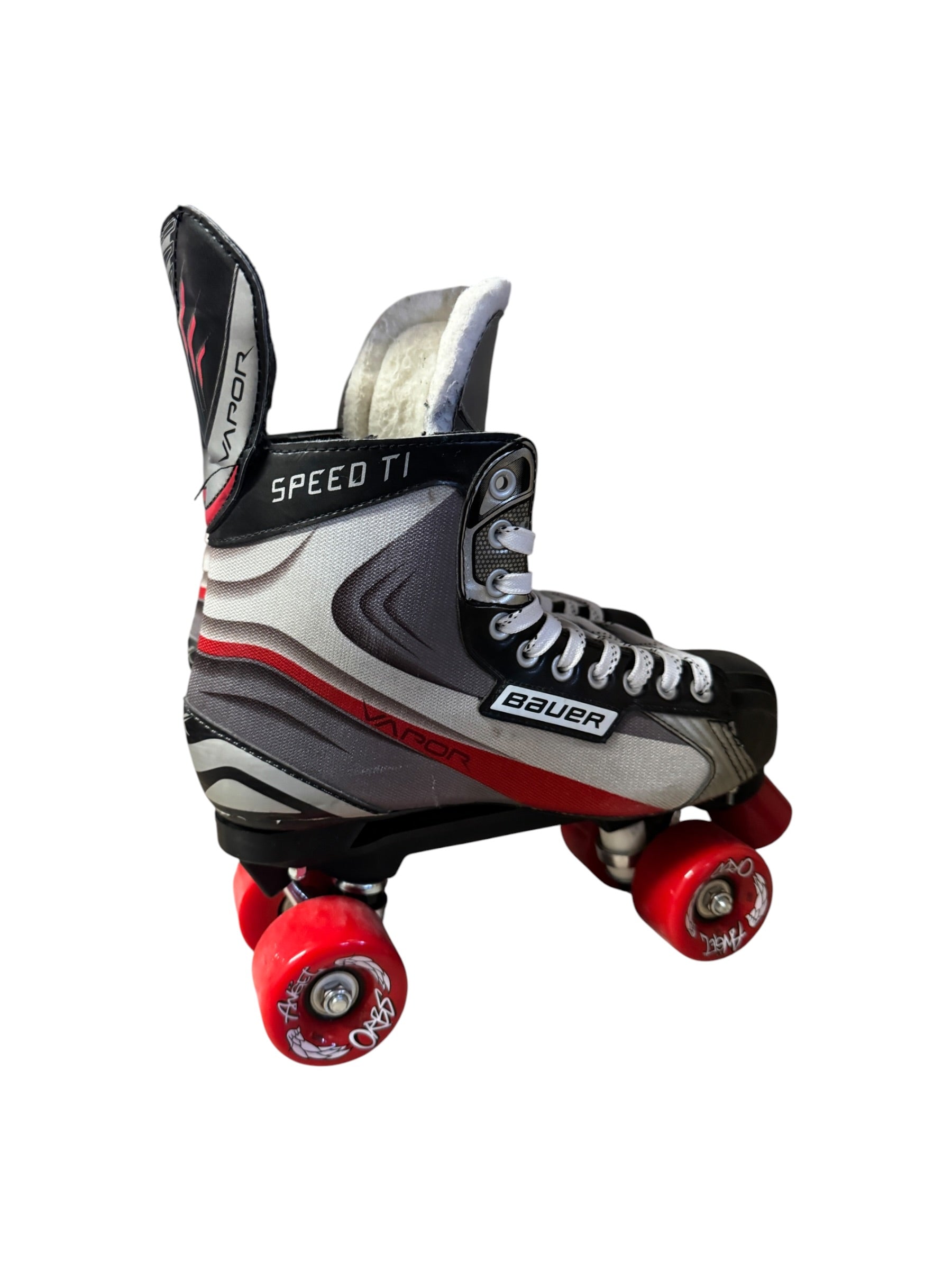 Renewed UK10.5 Bauer Speed it Vapours quad Rollerskates full build