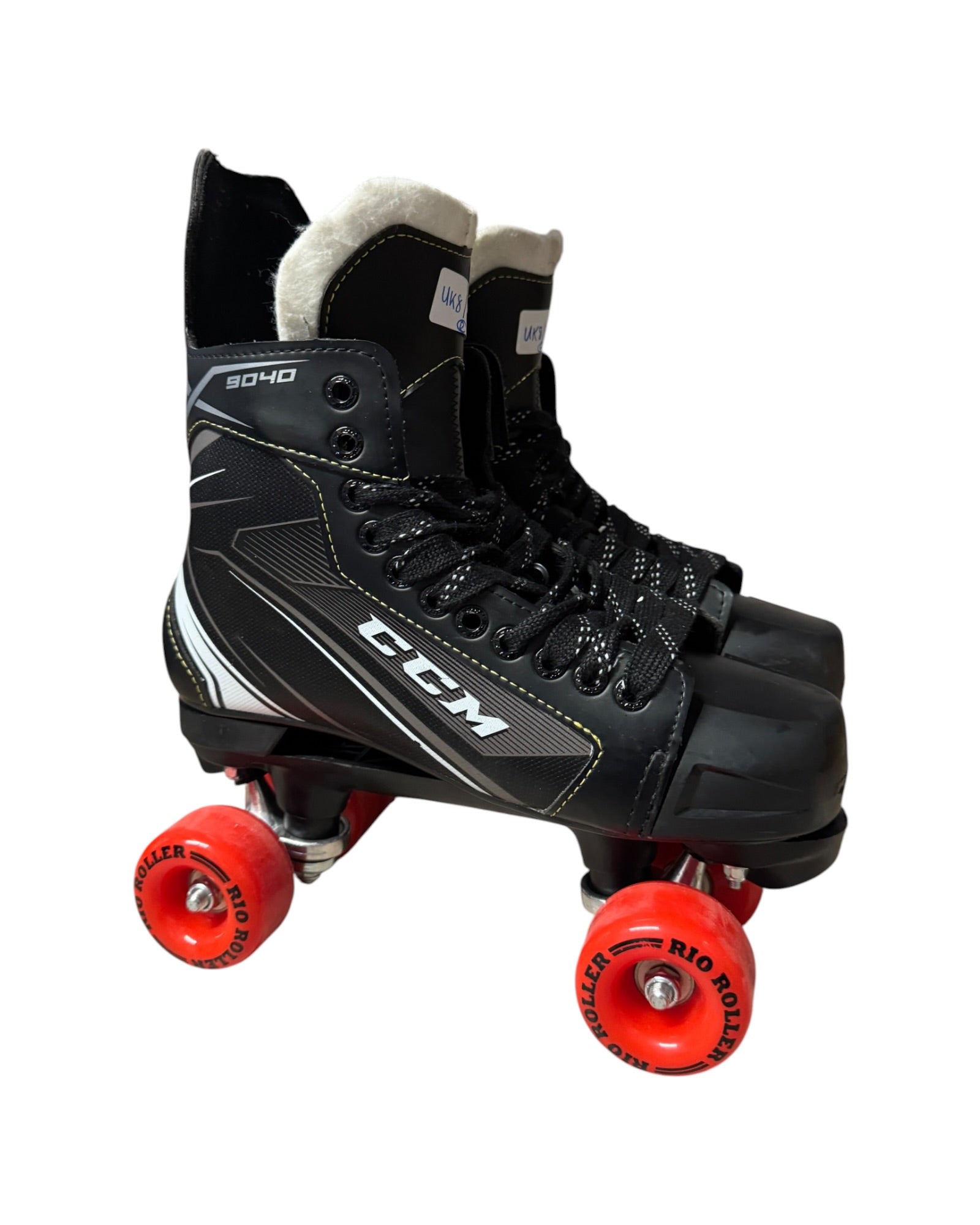 Renewed UEU42 UK8 CCM 9040 Quad Roller Skates Full build custom