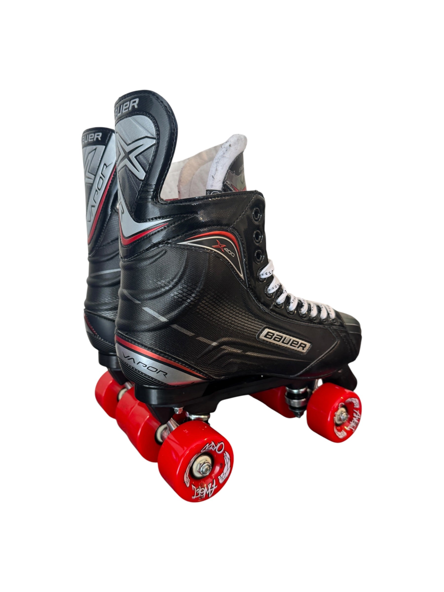 Renewed UK11.5 Bauer vapour X400 quad Roller-skates full build