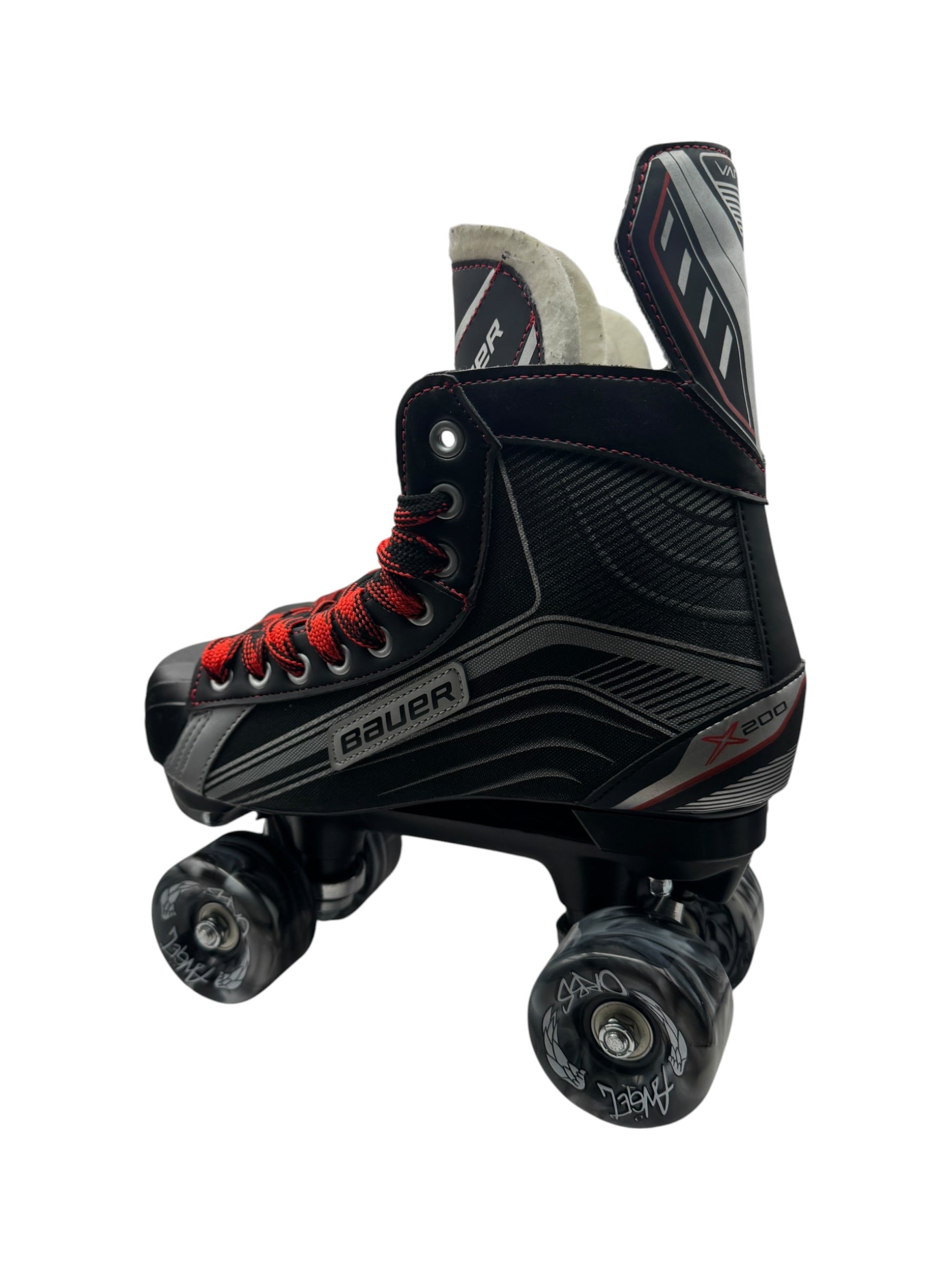 Renewed UK8.5 Bauer X200 quad Roller-skates full build