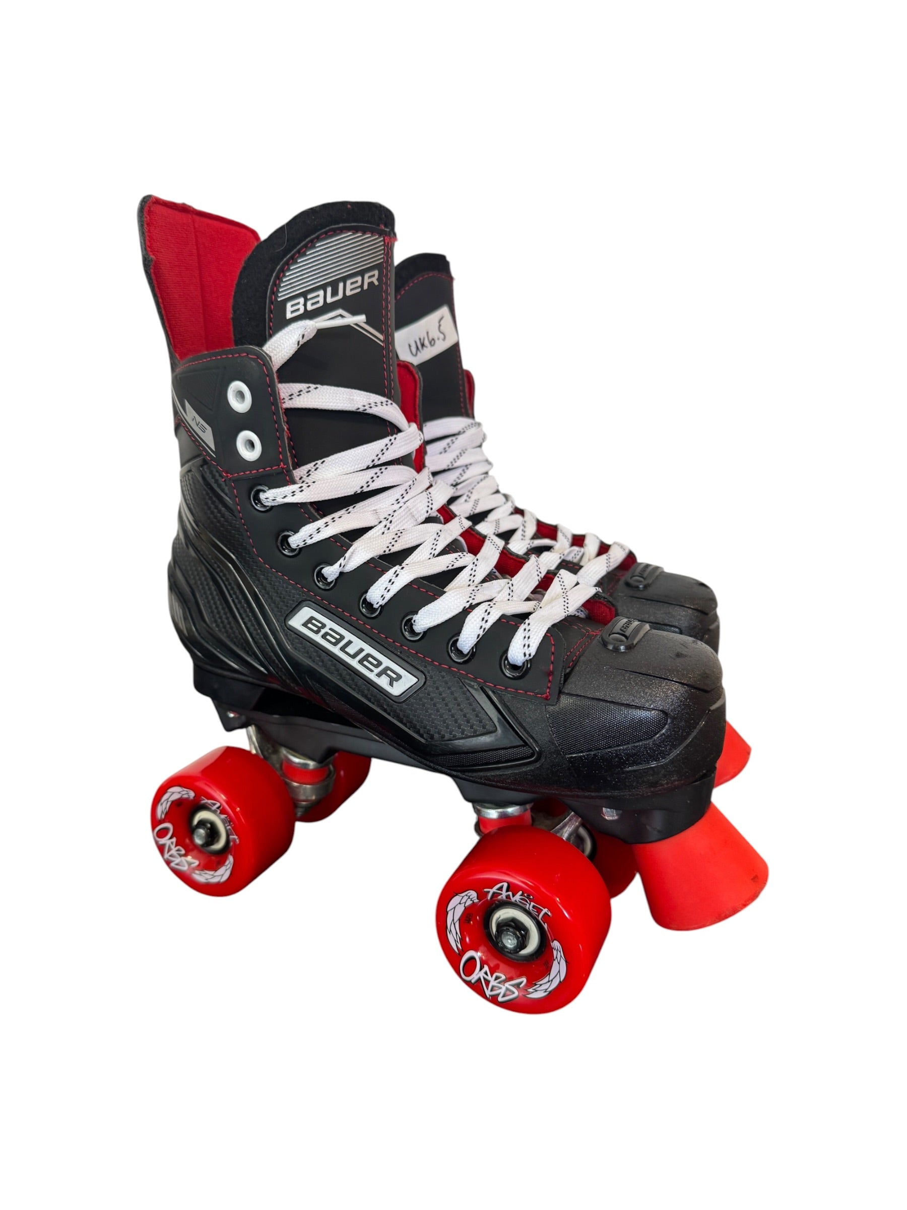 Renewed UK6.5 Bauer NS quad Rollerskates fullbuild