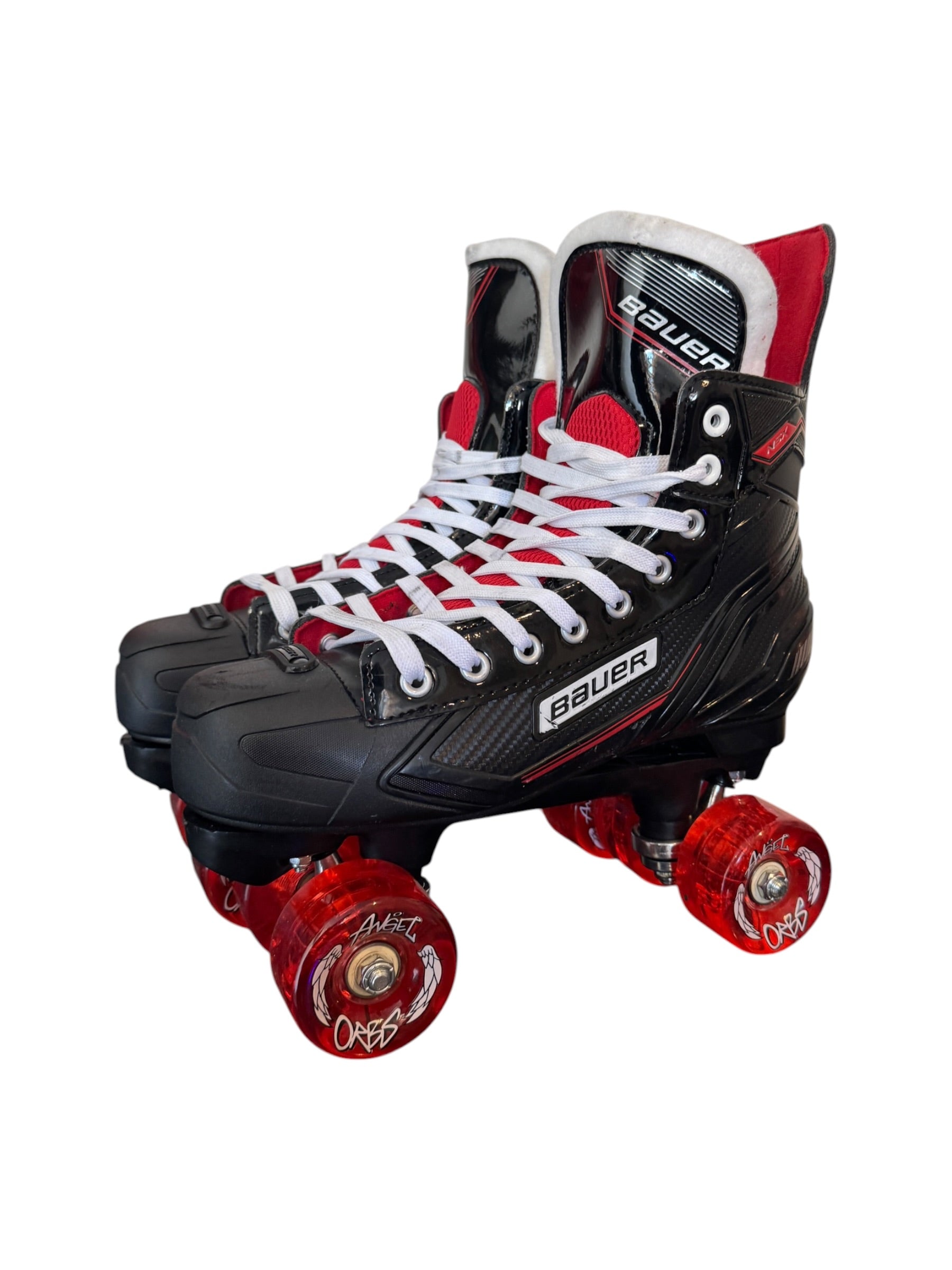 Renewed UK9.5 Bauer NSX quad Roller-skates full build