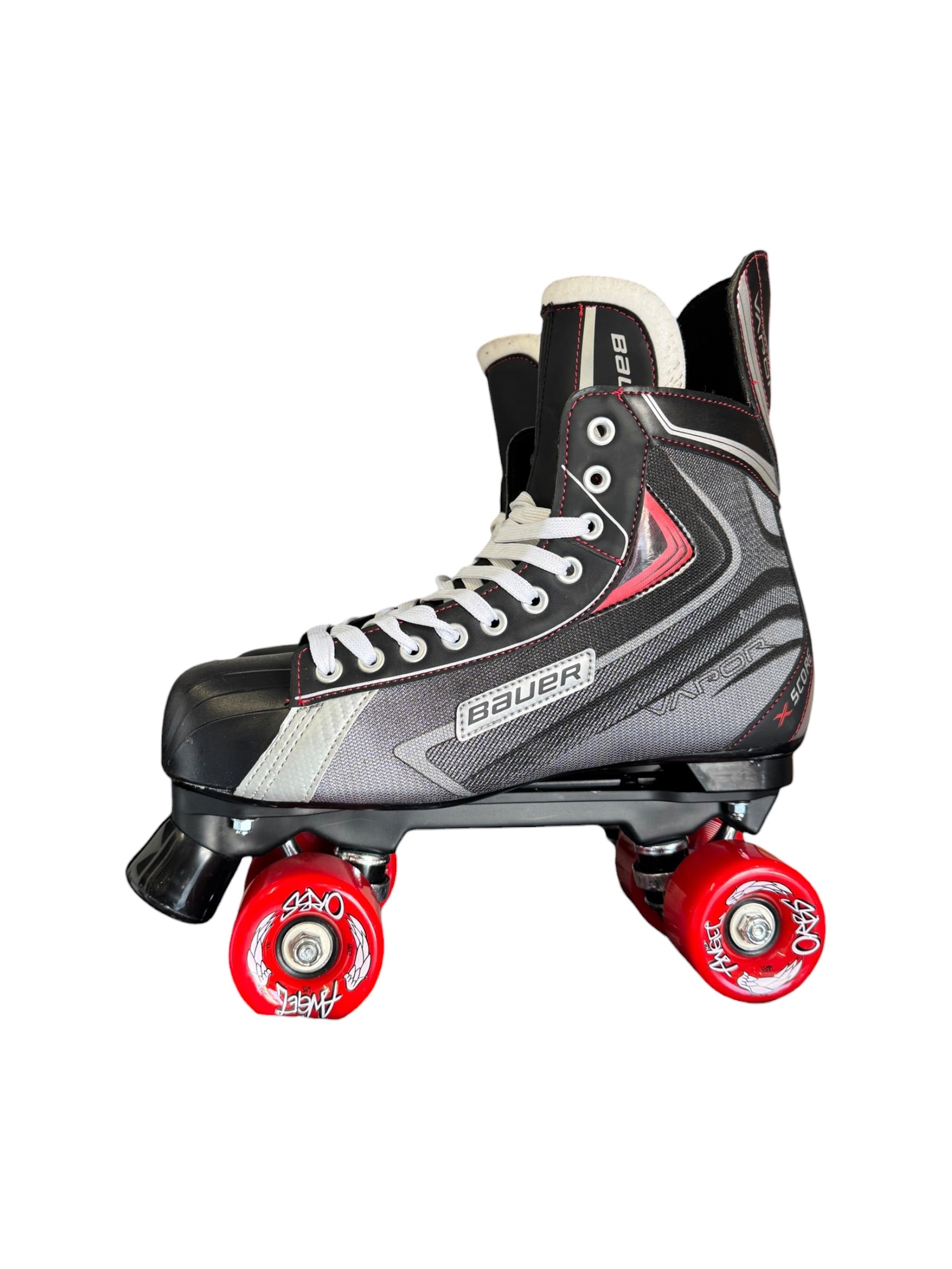 Renewed UK11.5 Bauer vapour X score quad Roller-skates full build