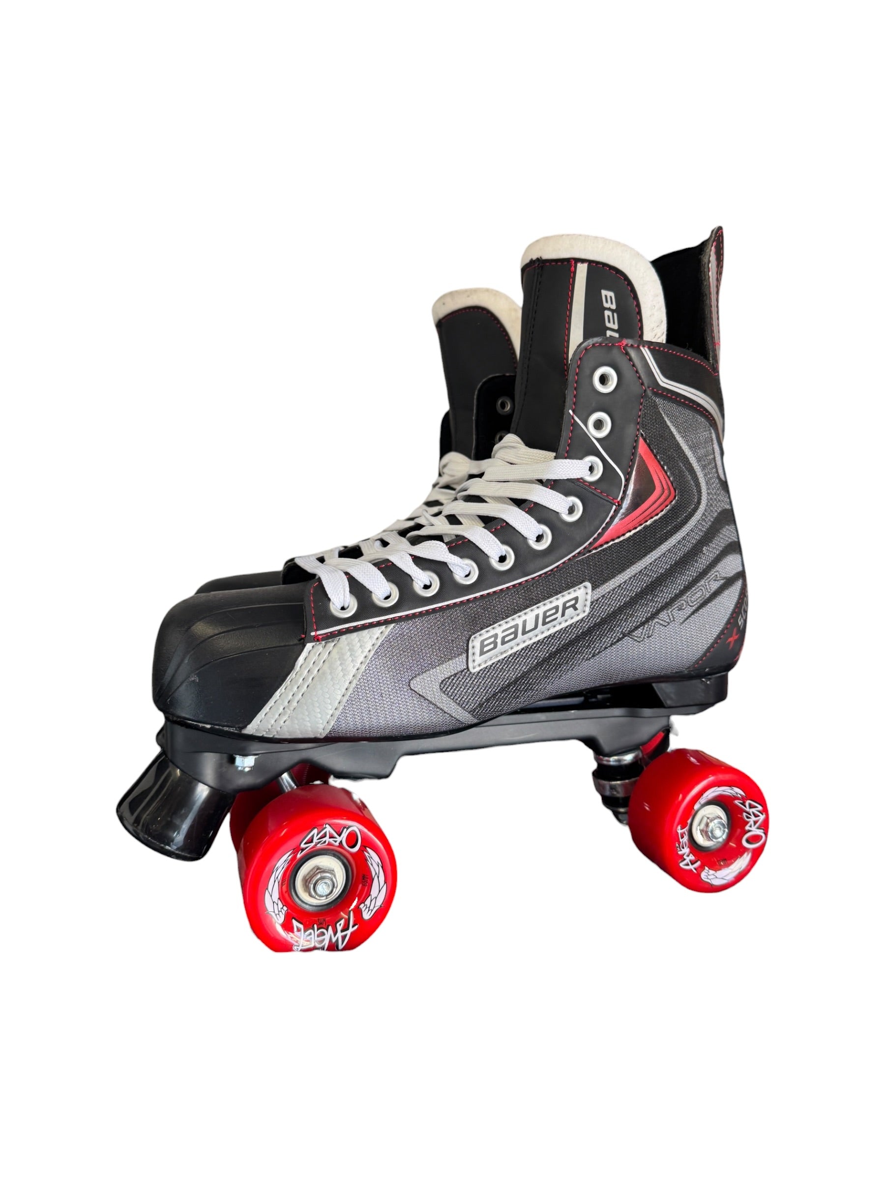 Renewed UK11.5 Bauer vapour X score quad Roller-skates full build