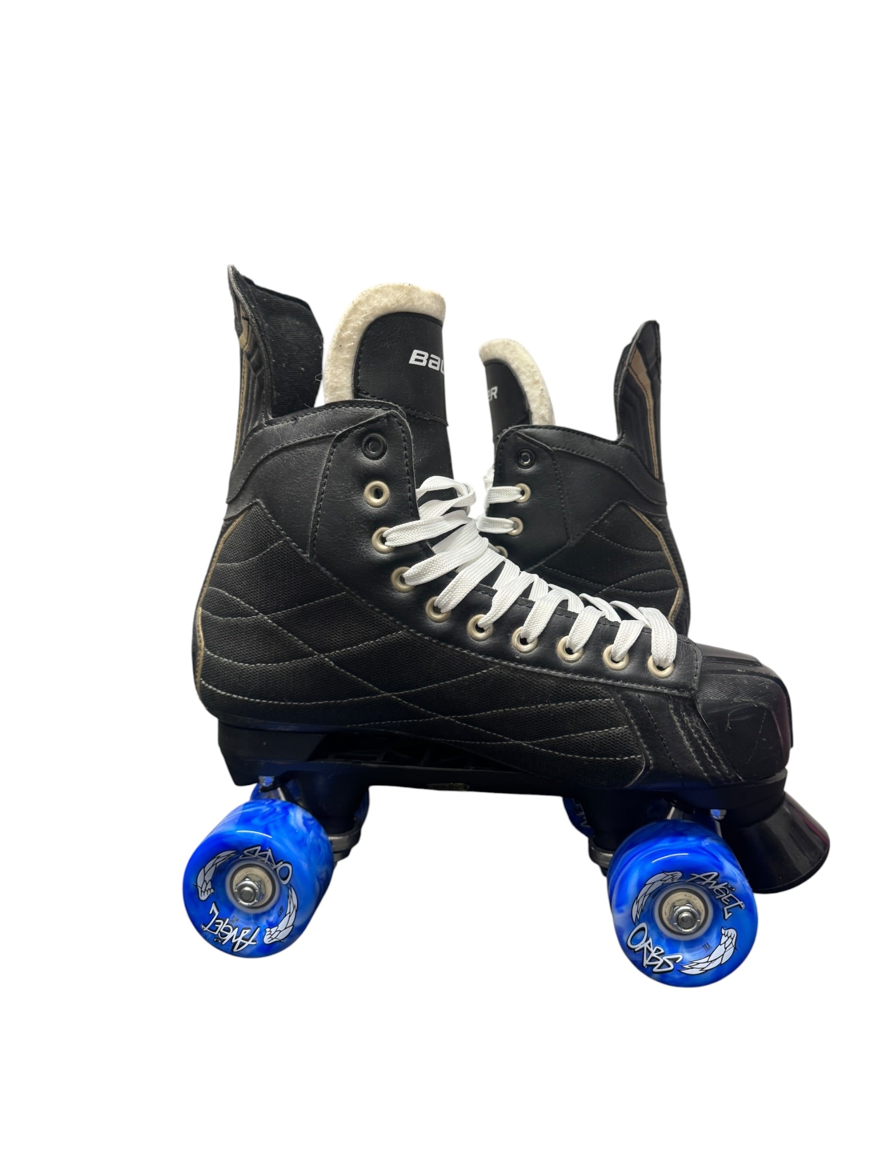 Renewed UK10.5 Bauer Nexus 100 quad Rollerskates full build
