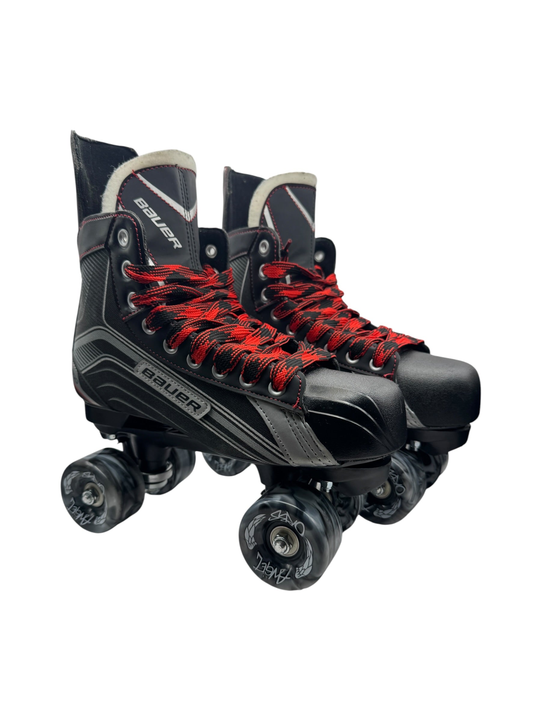 Renewed UK8.5 Bauer X200 quad Roller-skates full build