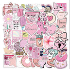 Pink Stickers Doodle Mix and Match
