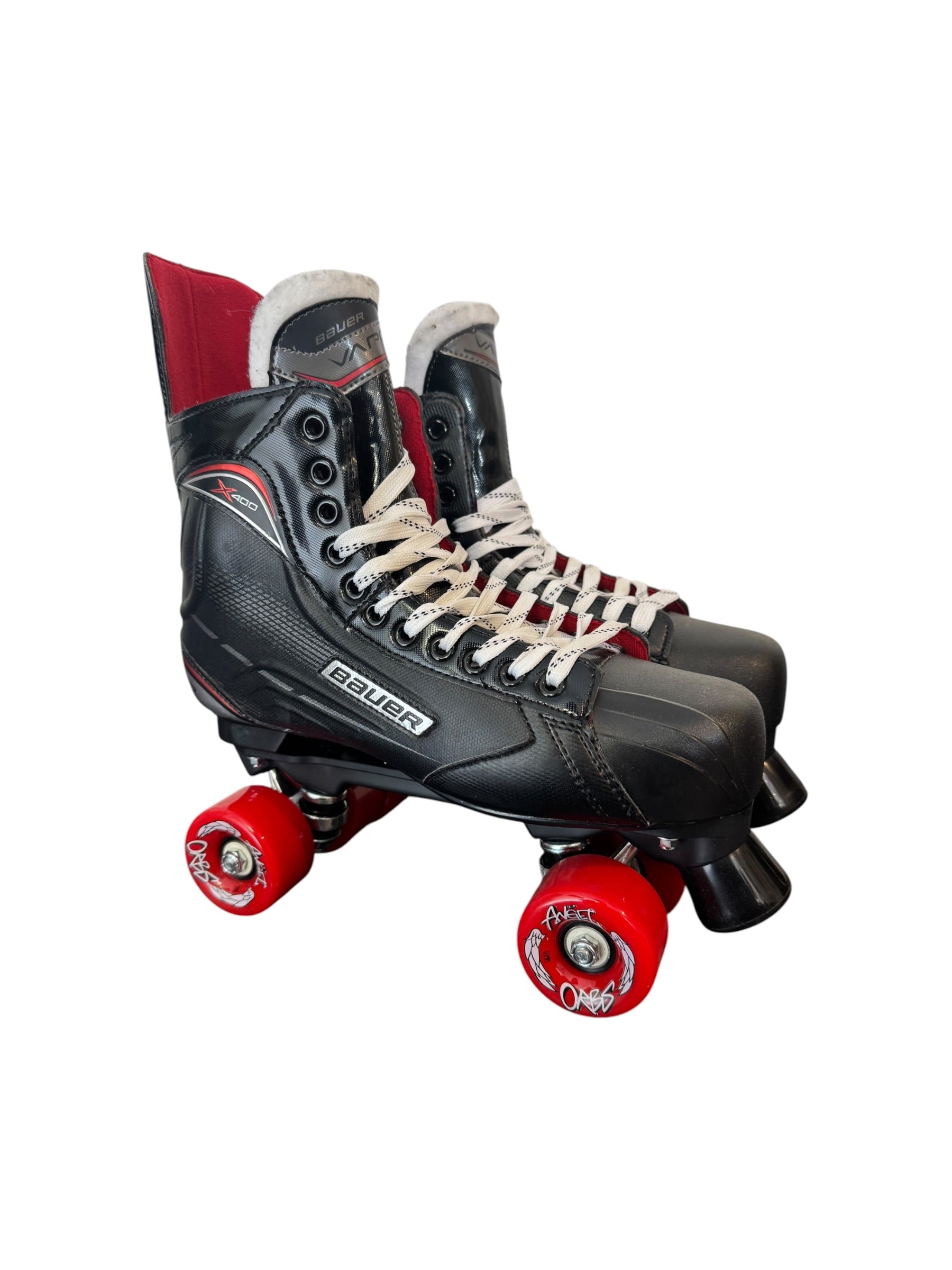 Renewed UK11.5 Bauer vapour X400 quad Roller-skates full build