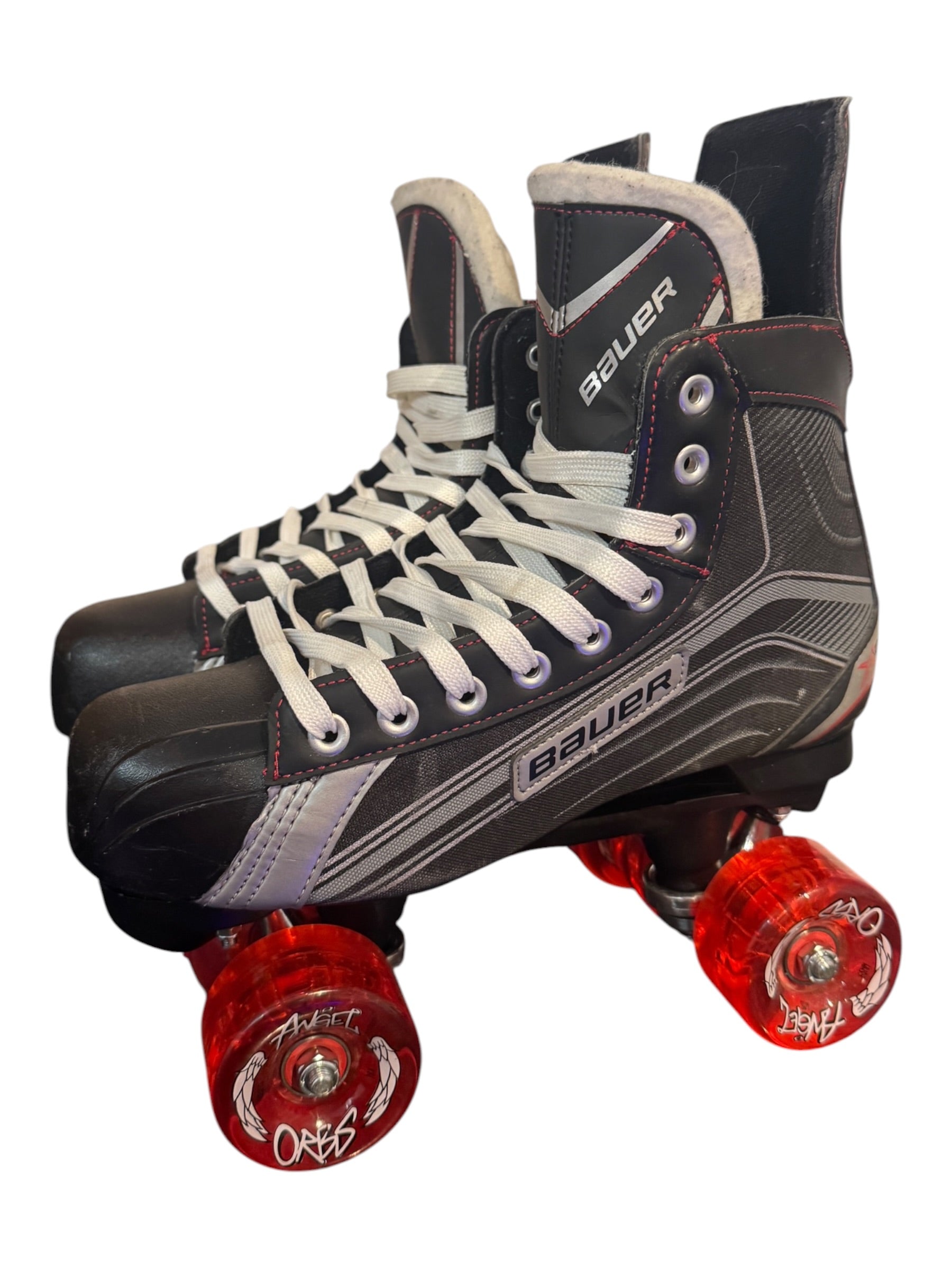 Renewed UK8.5 Bauer X200 quad Roller-skates full build