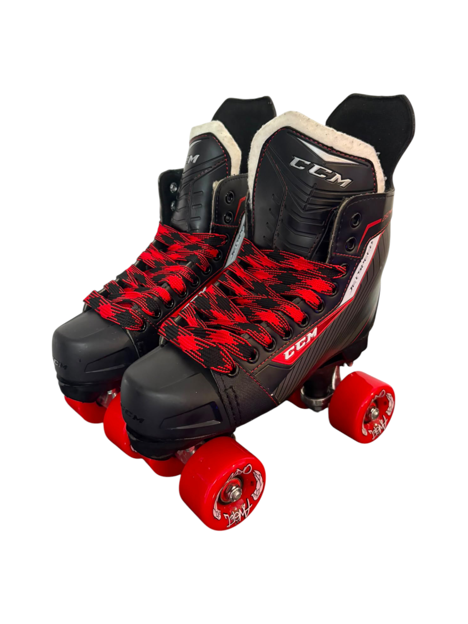 Renewed UEU41 UK7 CCM JETSPEED Quad Roller Skates Full build custom