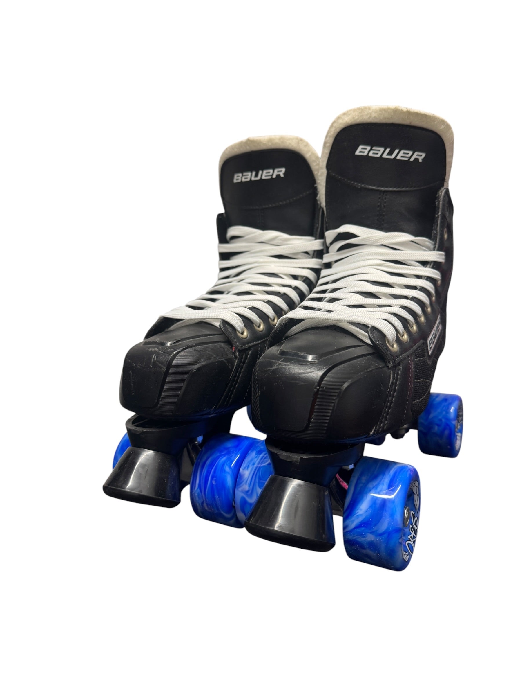 Renewed UK10.5 Bauer Nexus 100 quad Rollerskates full build