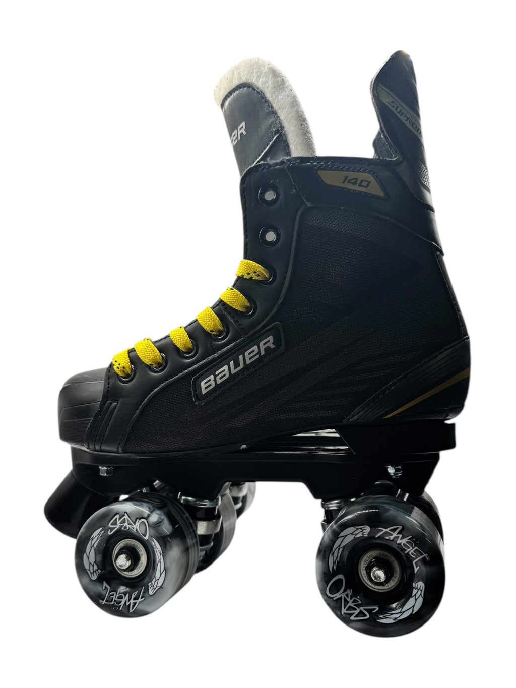Renewed UK5 Bauer supreme 140 quad Rollerskates full build