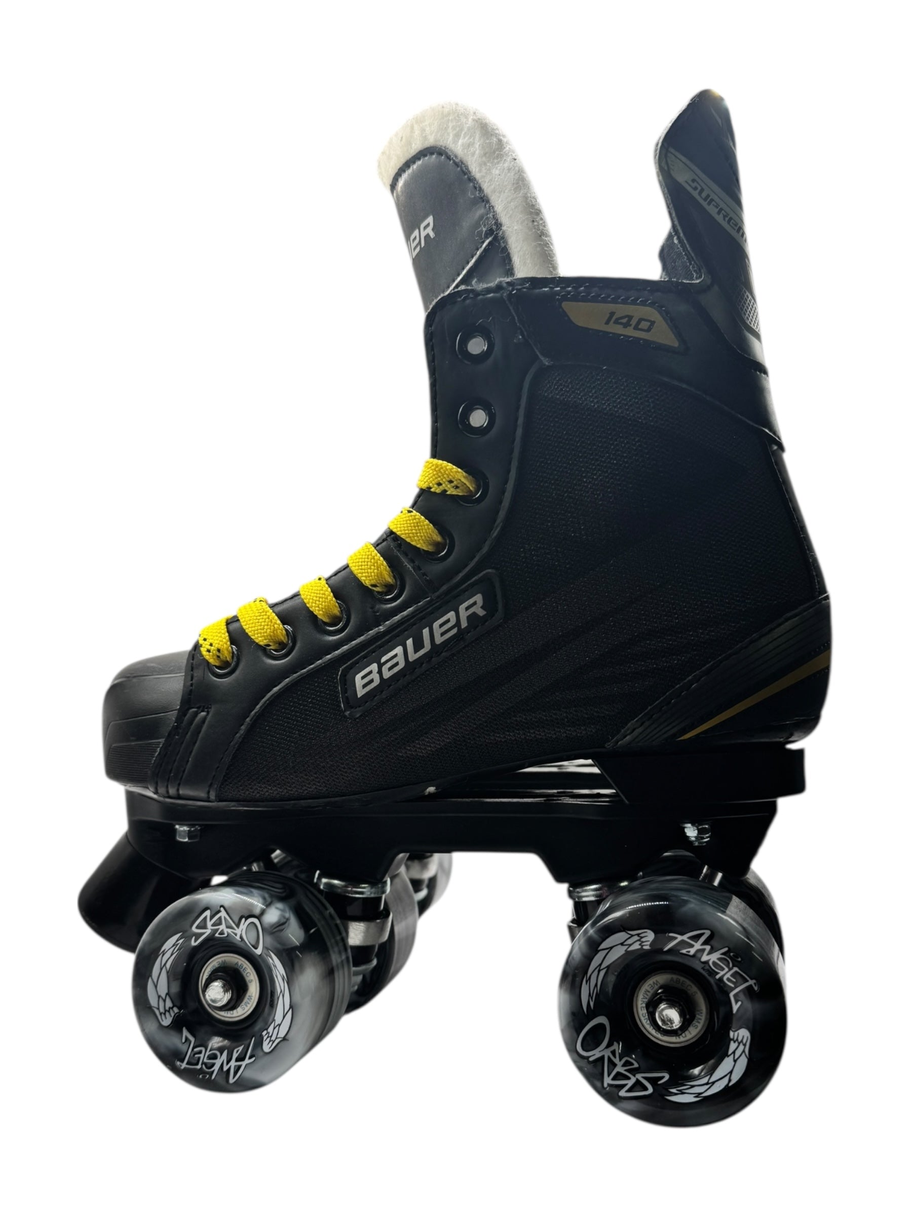 Renewed UK5 Bauer supreme 140 quad Rollerskates full build