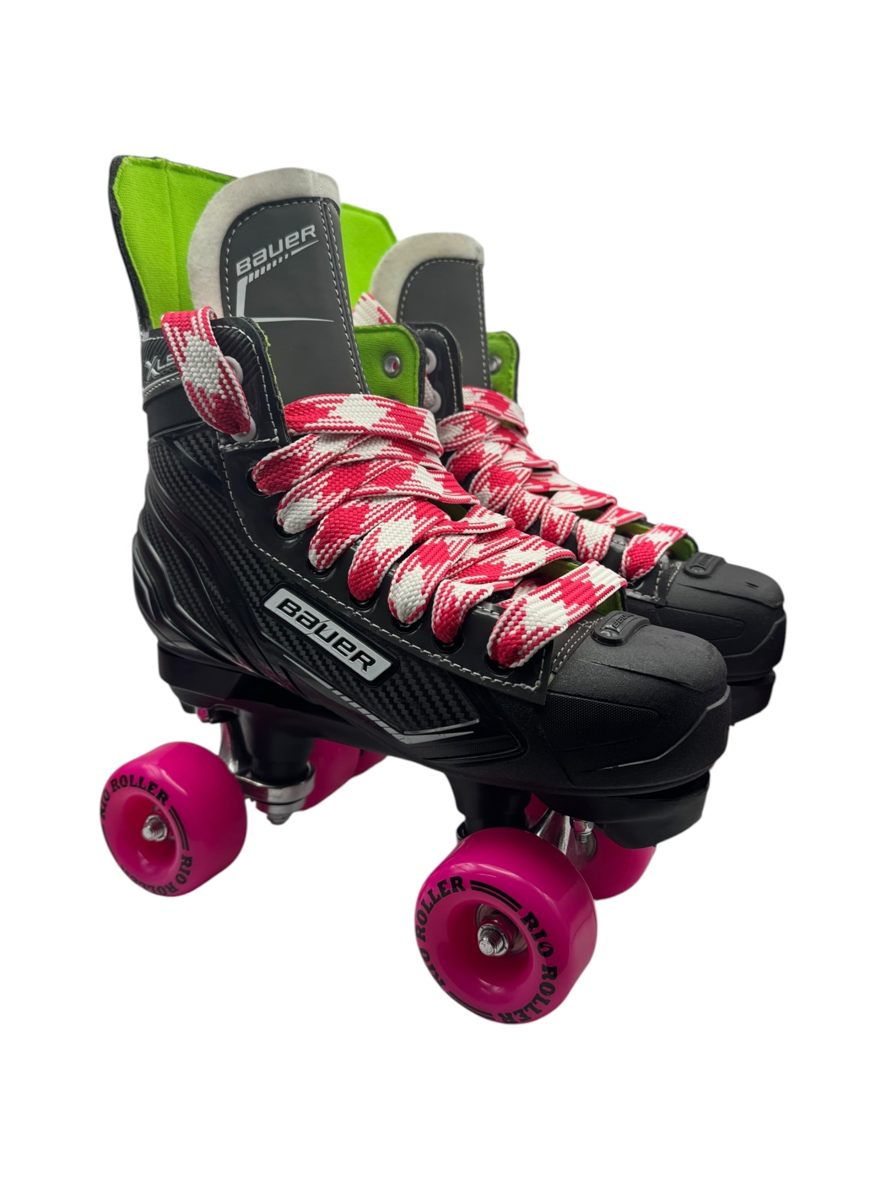 Renewed UK6.5 Bauer XLS quad Rollerskates fullbuild