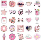 Pink Stickers Doodle Mix and Match