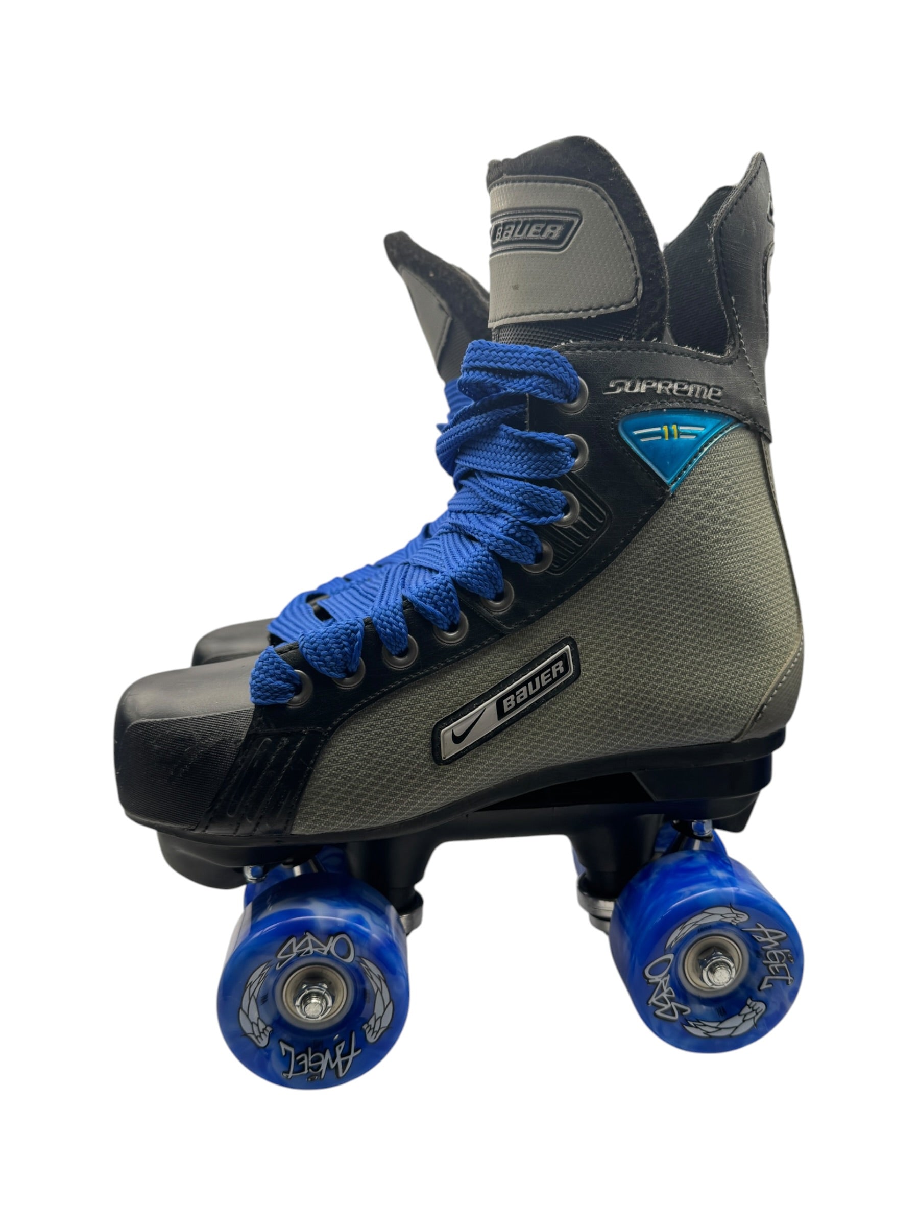 Renewed UK5 Nike Bauer supreme 11 Quad Rollerskates full build