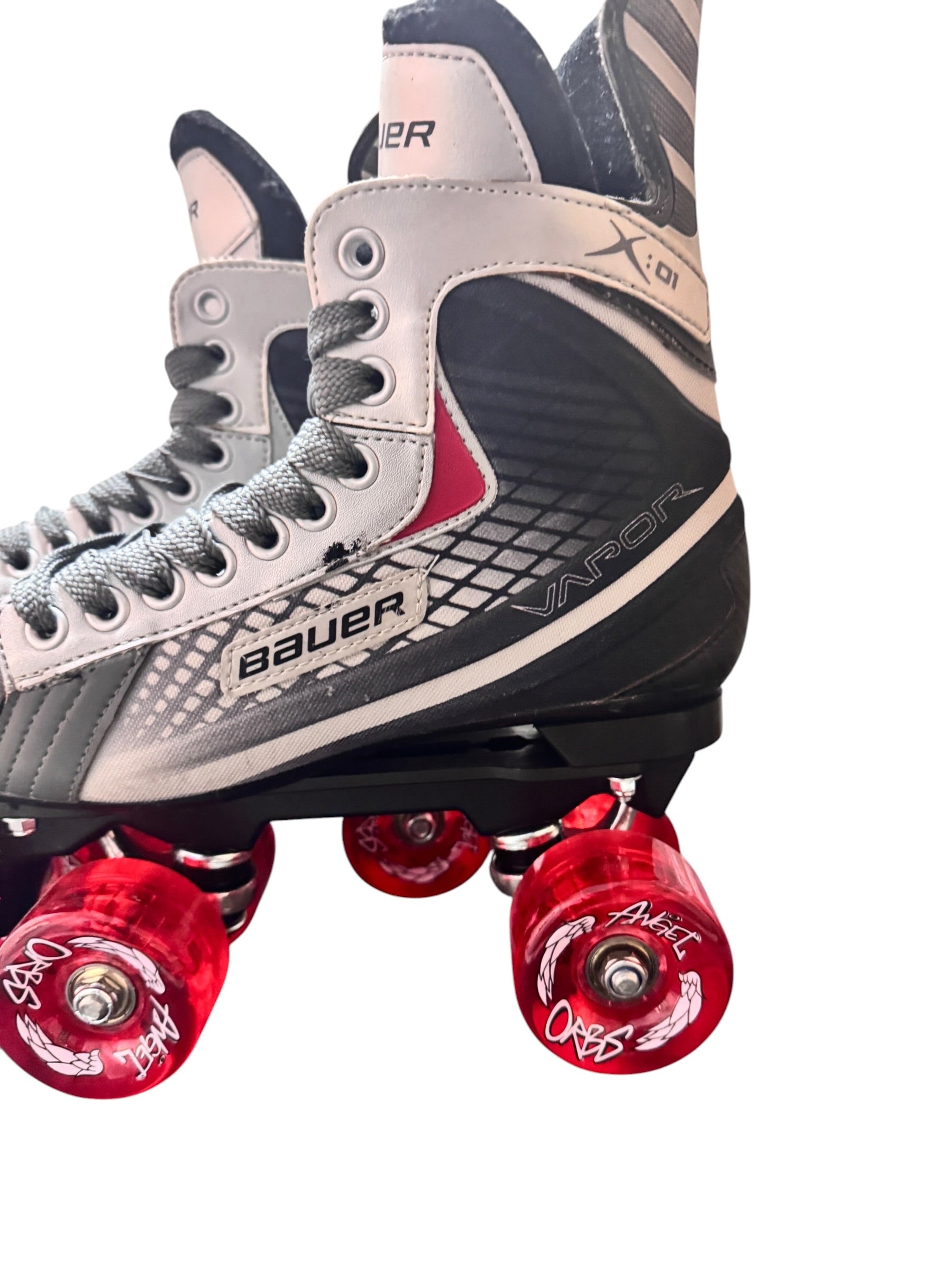 Renewed UK6.5 Bauer X:01 quad Rollerskates fullbuild