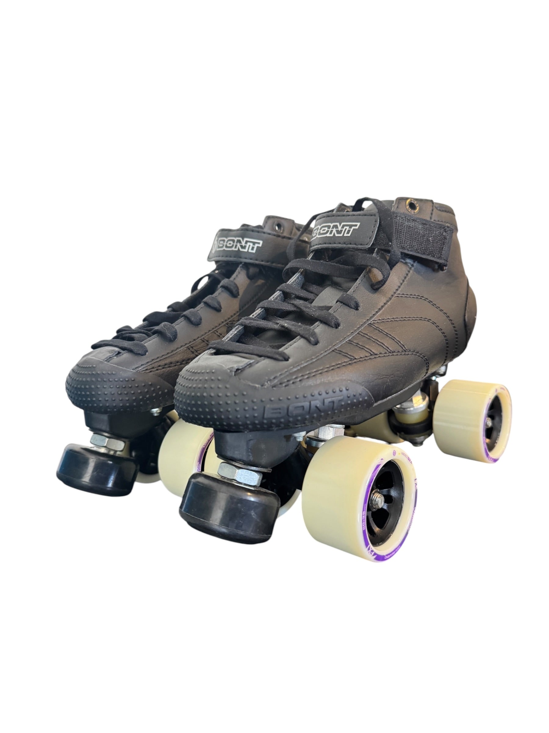 Renewed Bont Prostar Quadstar Roller Derby Skates UK 5 EU 38 Black Silver