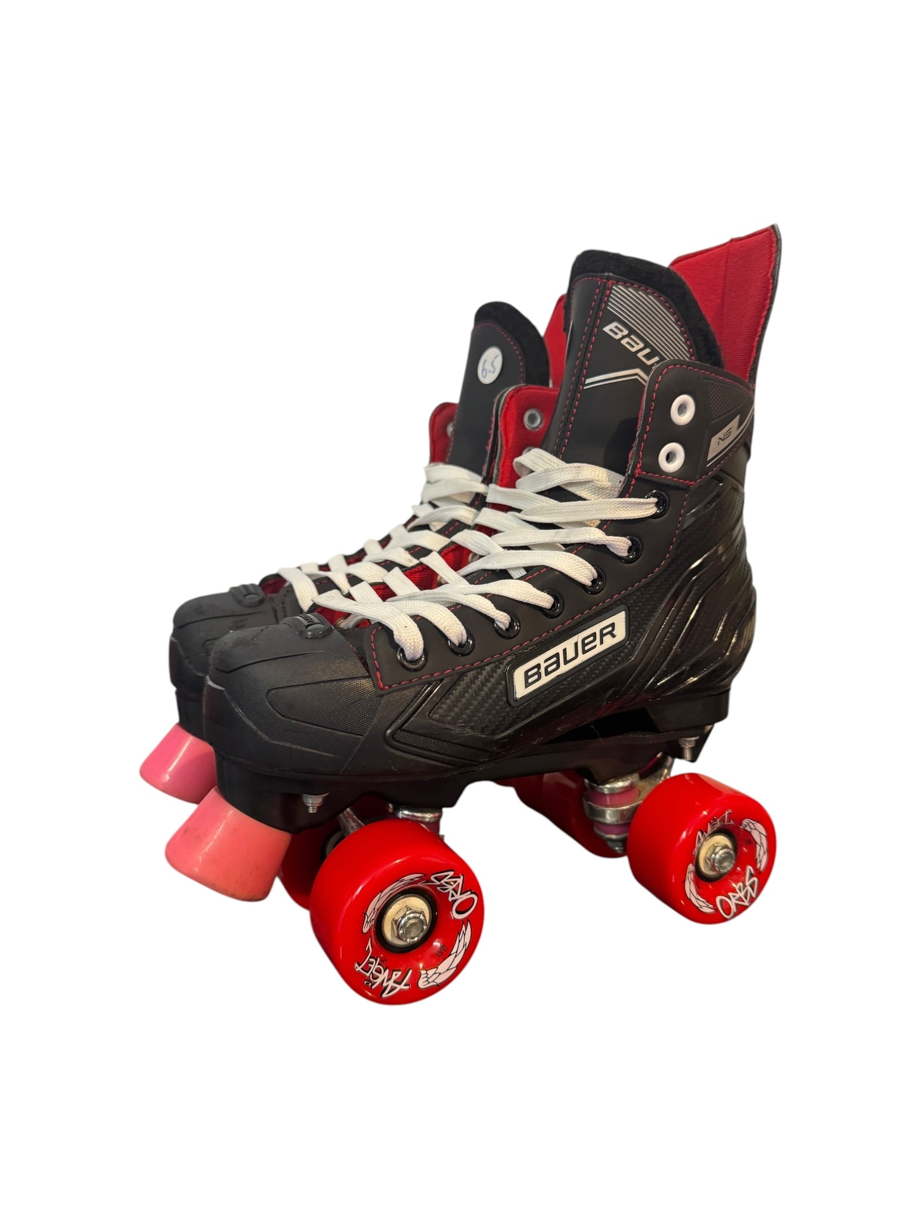 Renewed UK6.5 Bauer NS quad Rollerskates fullbuild