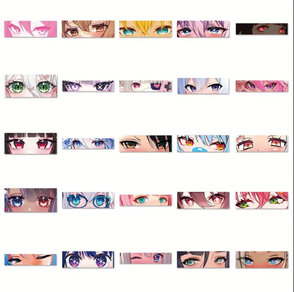 Vinyl Anime Eyes Stickers