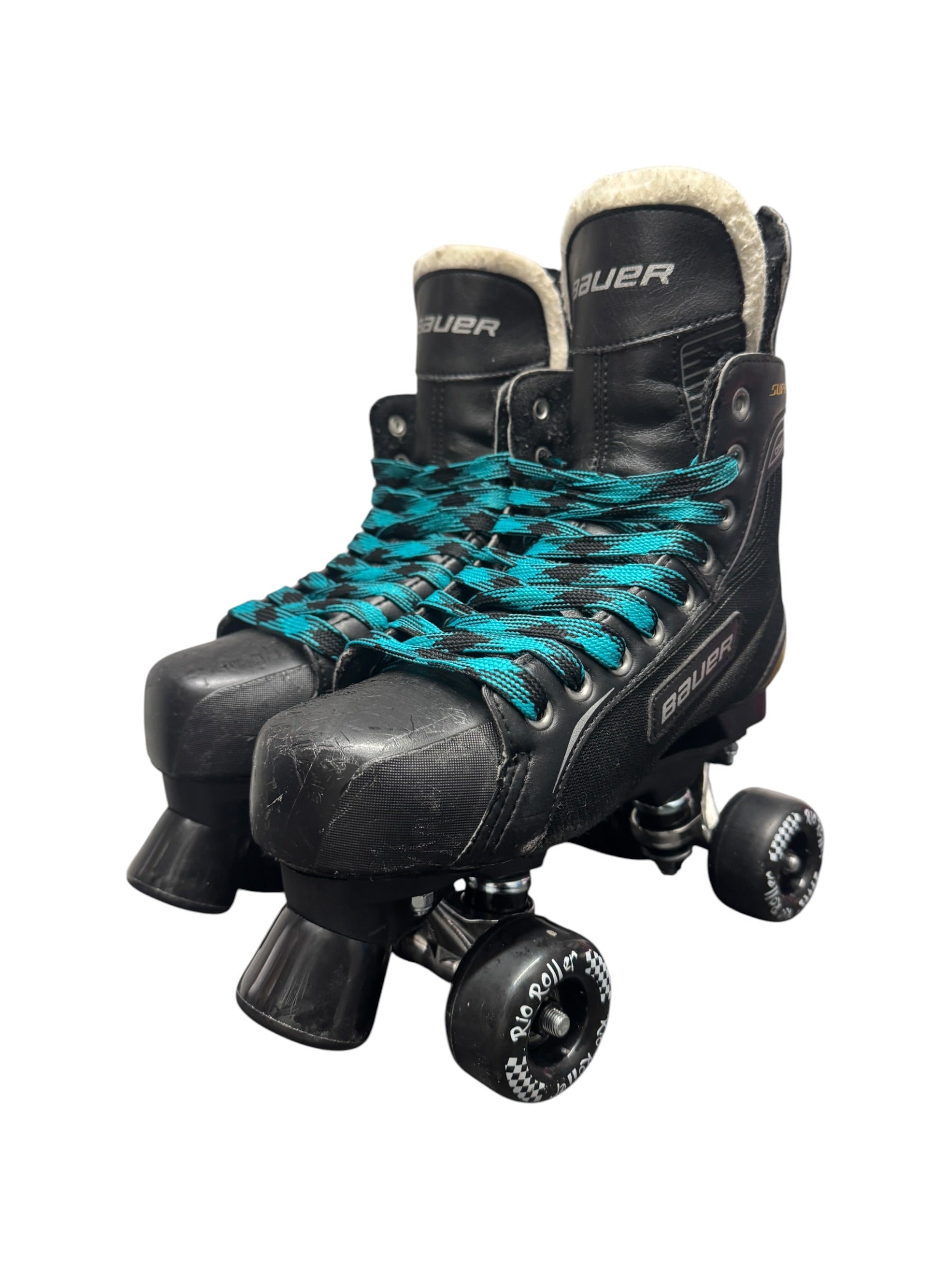 Renewed UK7.5 Bauer supreme s140 quad Rollerskates fullbuild