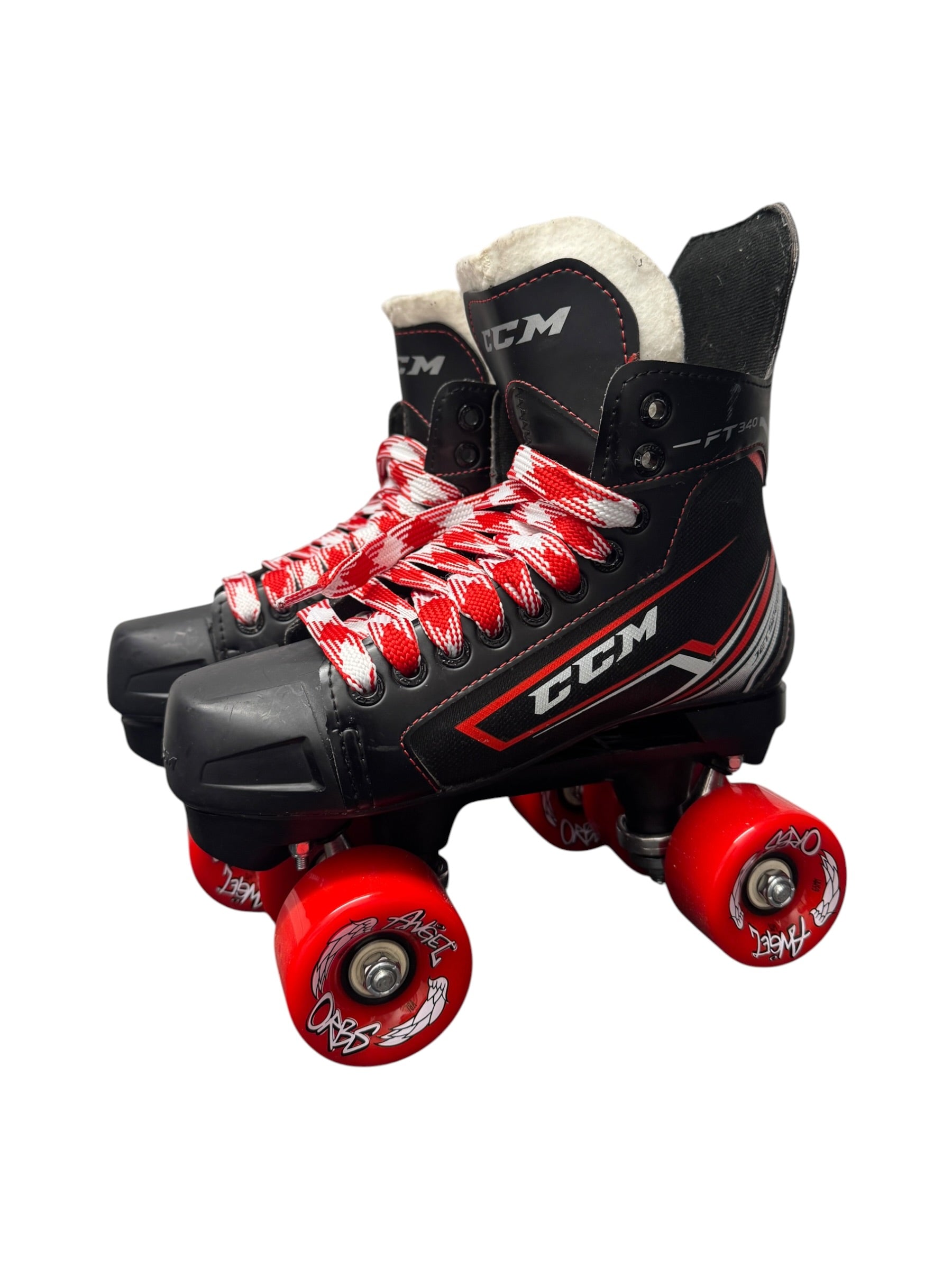 Renewed EU39 UK5.5 CCM FT 340 quad Rollerskates full build