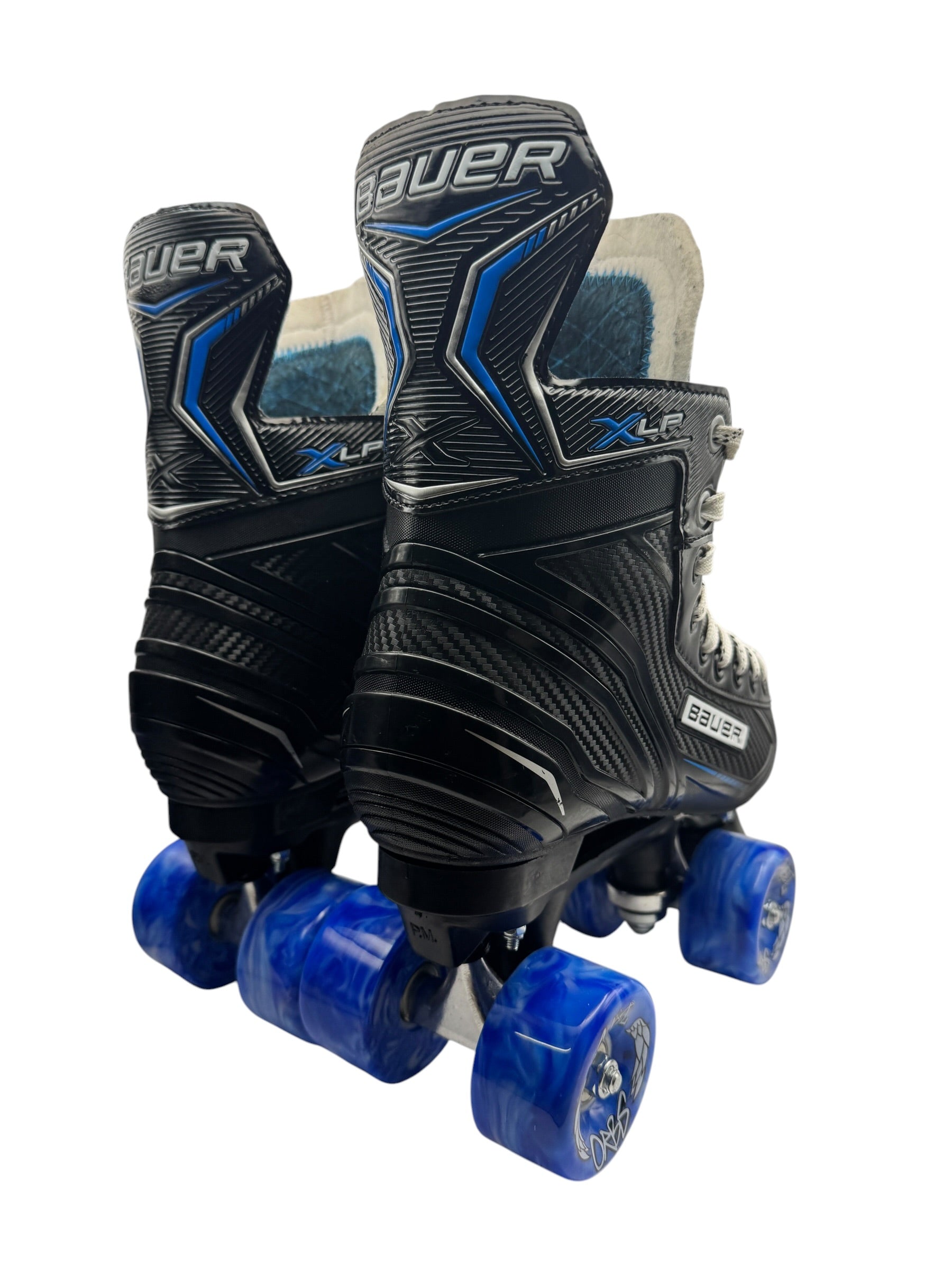 Renewed UK8.5 Bauer XLP quad Roller-skates full build