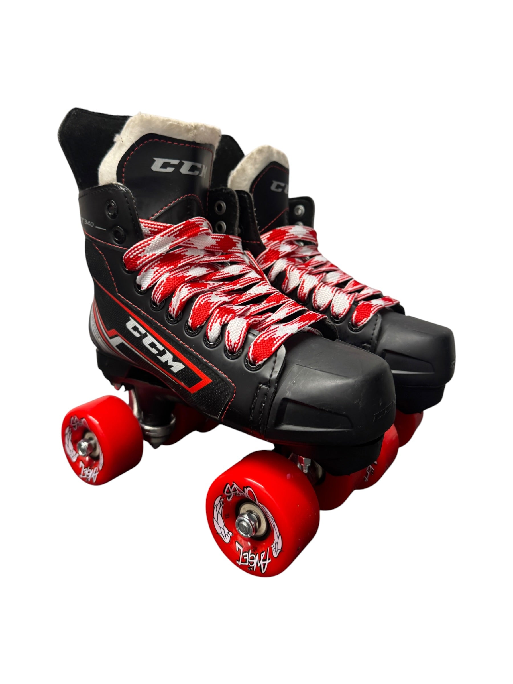 Renewed EU39 UK5.5 CCM FT 340 quad Rollerskates full build