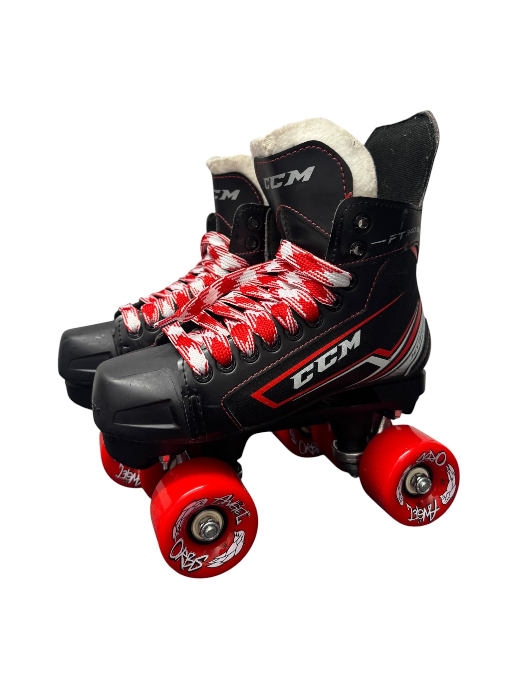 Renewed EU39 UK5.5 CCM FT 340 quad Rollerskates full build