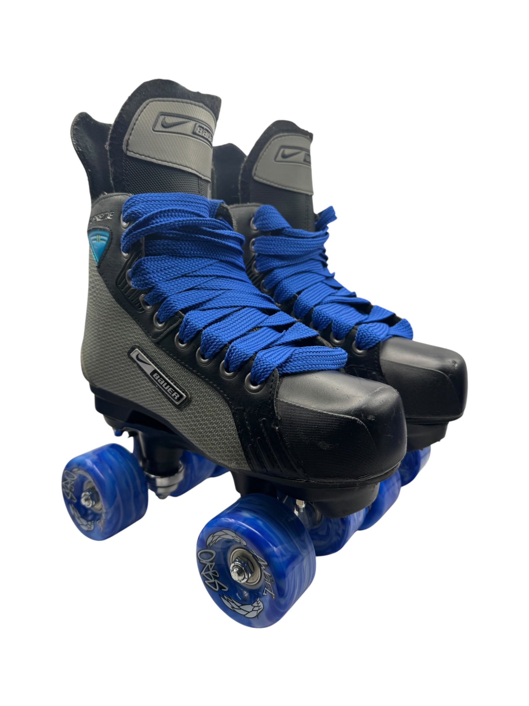 Renewed UK5 Nike Bauer supreme 11 Quad Rollerskates full build