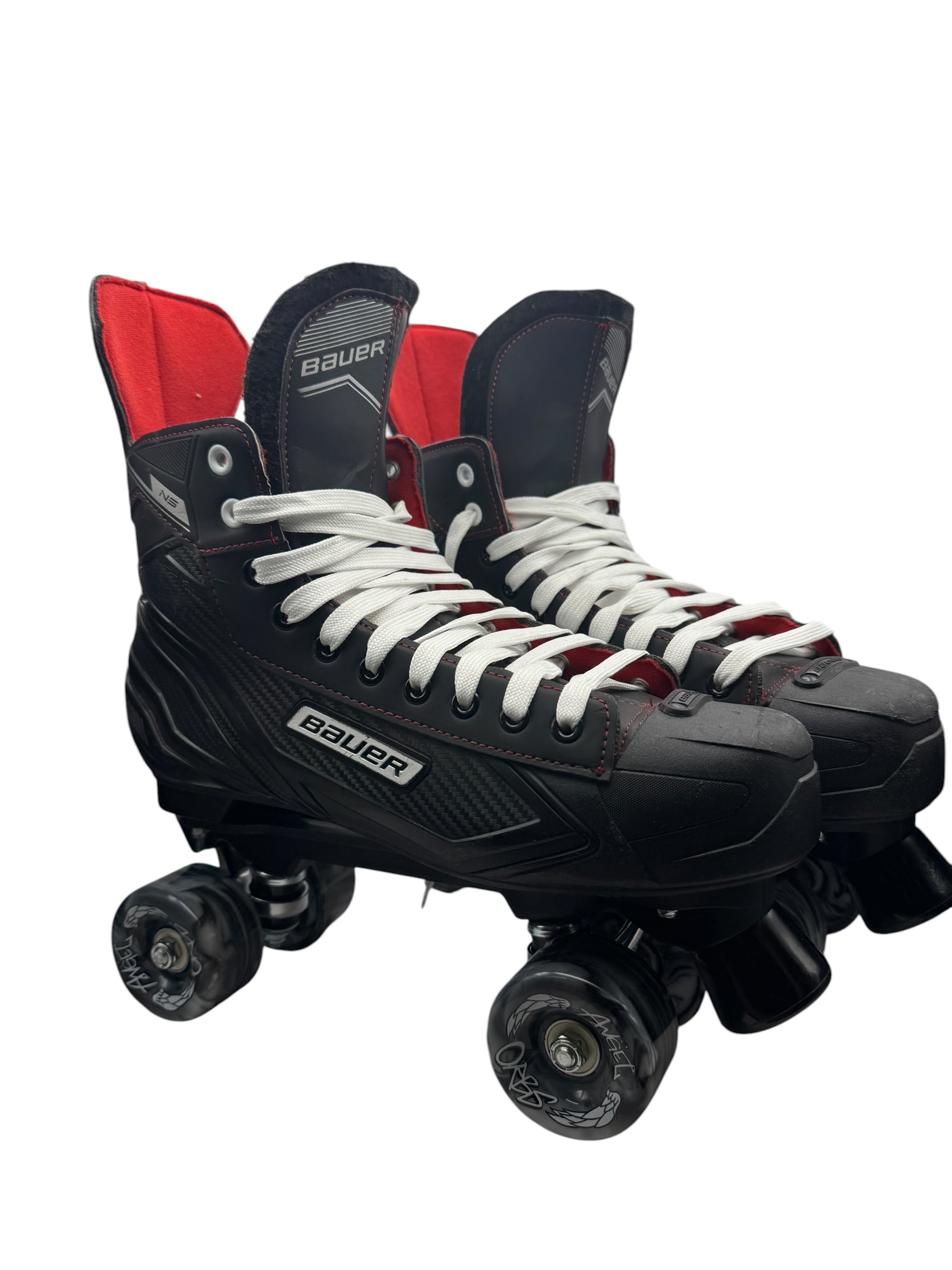 Renewed UK12.5 Bauer NS quad Roller-skates full build