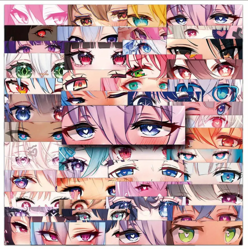 Vinyl Anime Eyes Stickers