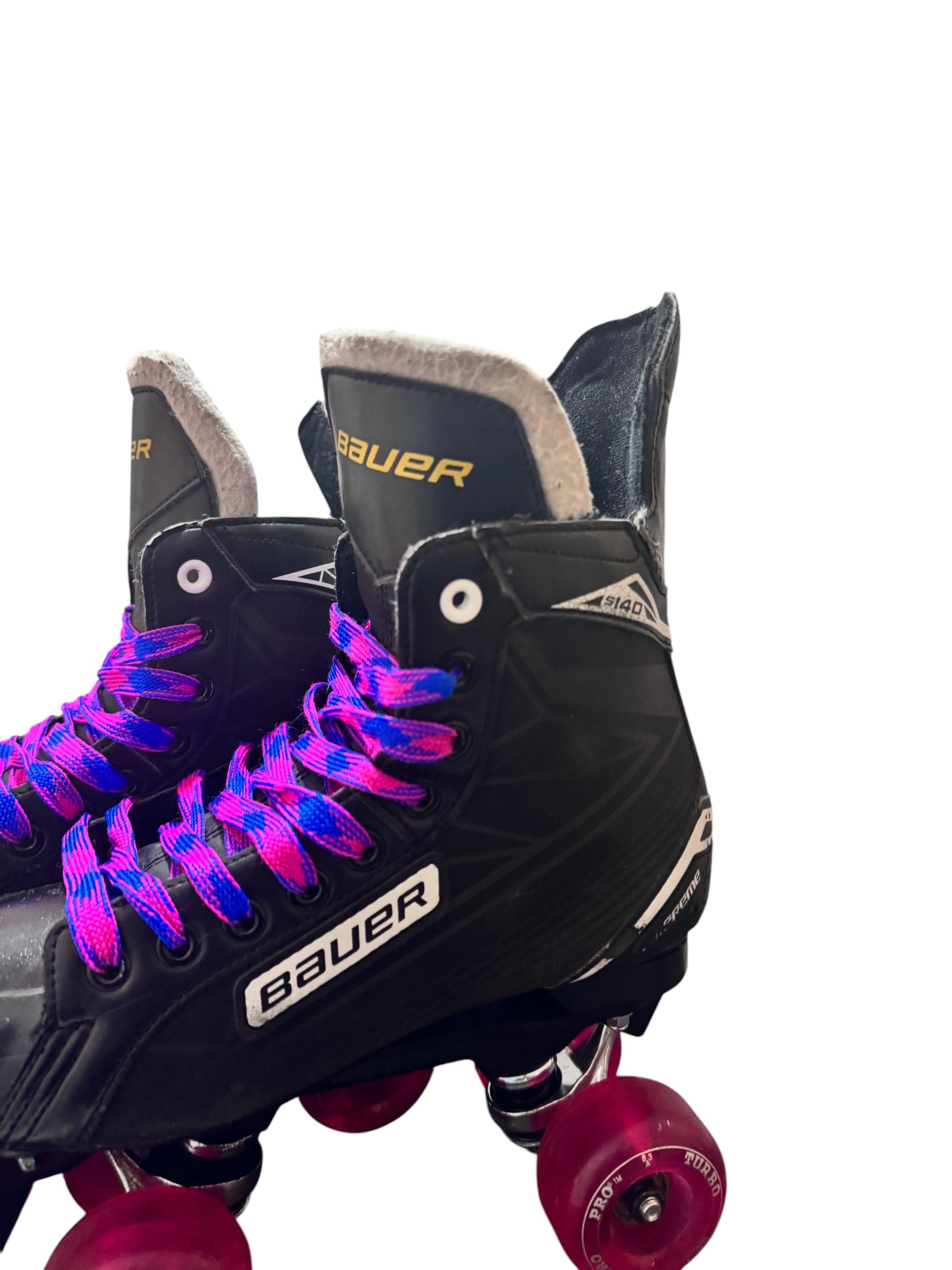 Renewed UK7.5 Bauer supreme s140 quad Rollerskates fullbuild