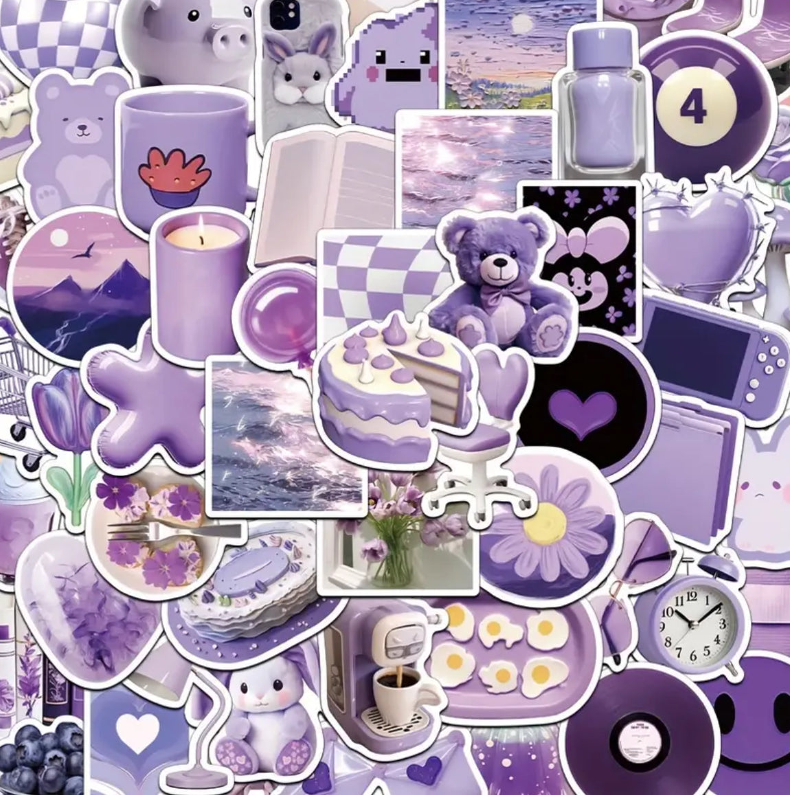 Purple Stickers Cartoon Stickers
Mix and Match