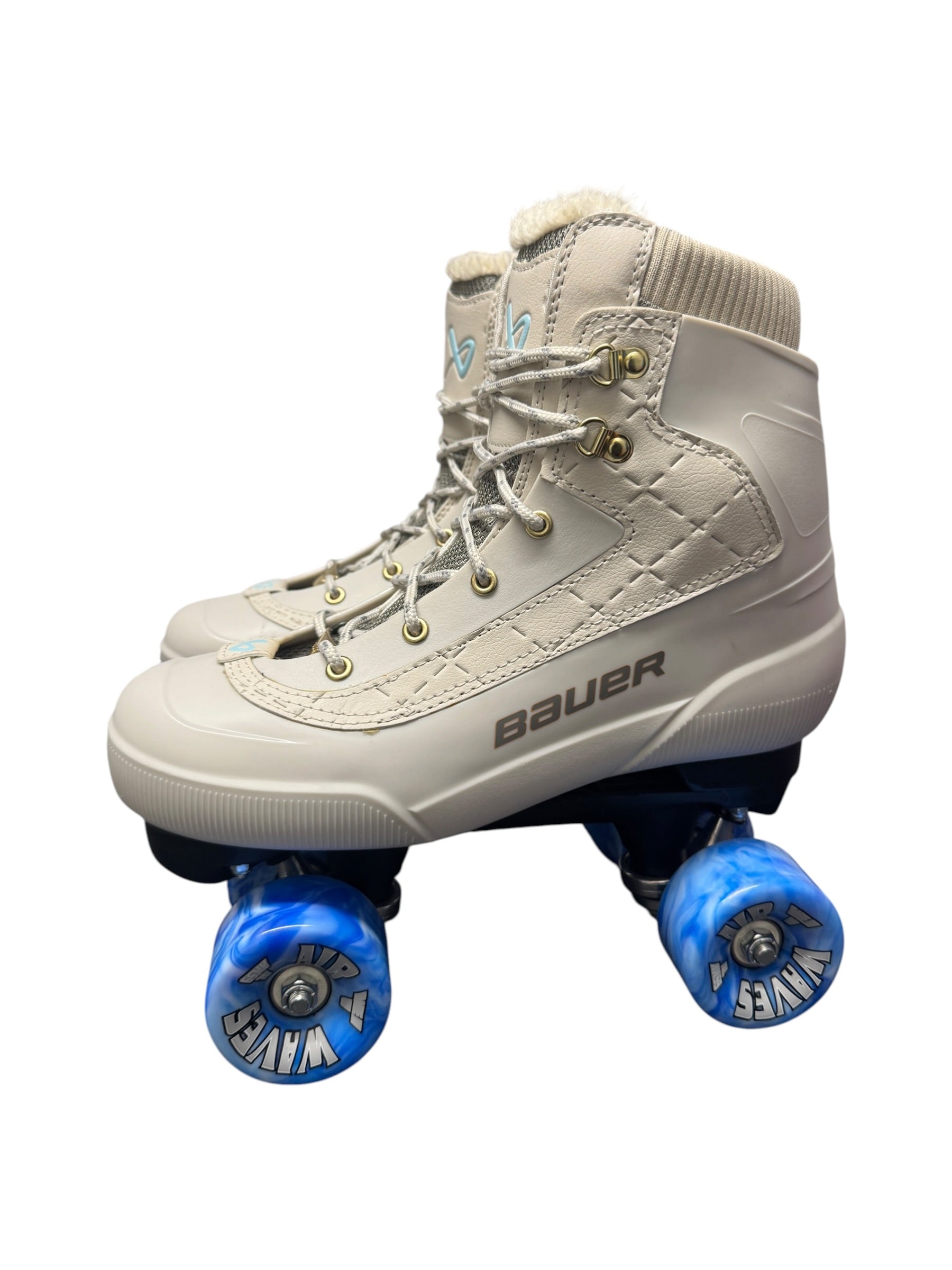 Renewed UK7.5 Bauer tremblant quad Rollerskates fullbuild